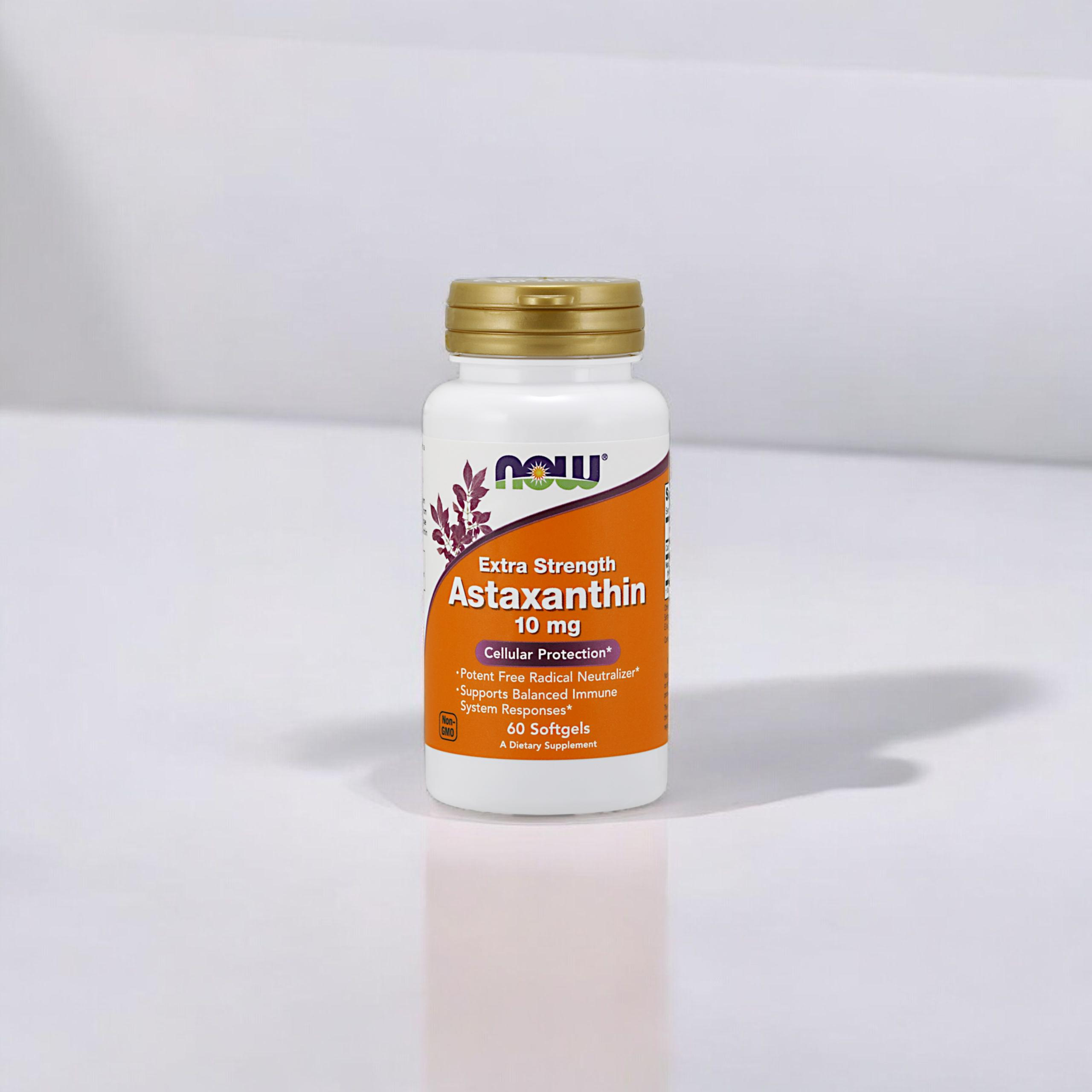NOW Astaxanthin 10mg - 60softgels (Extra Strength)