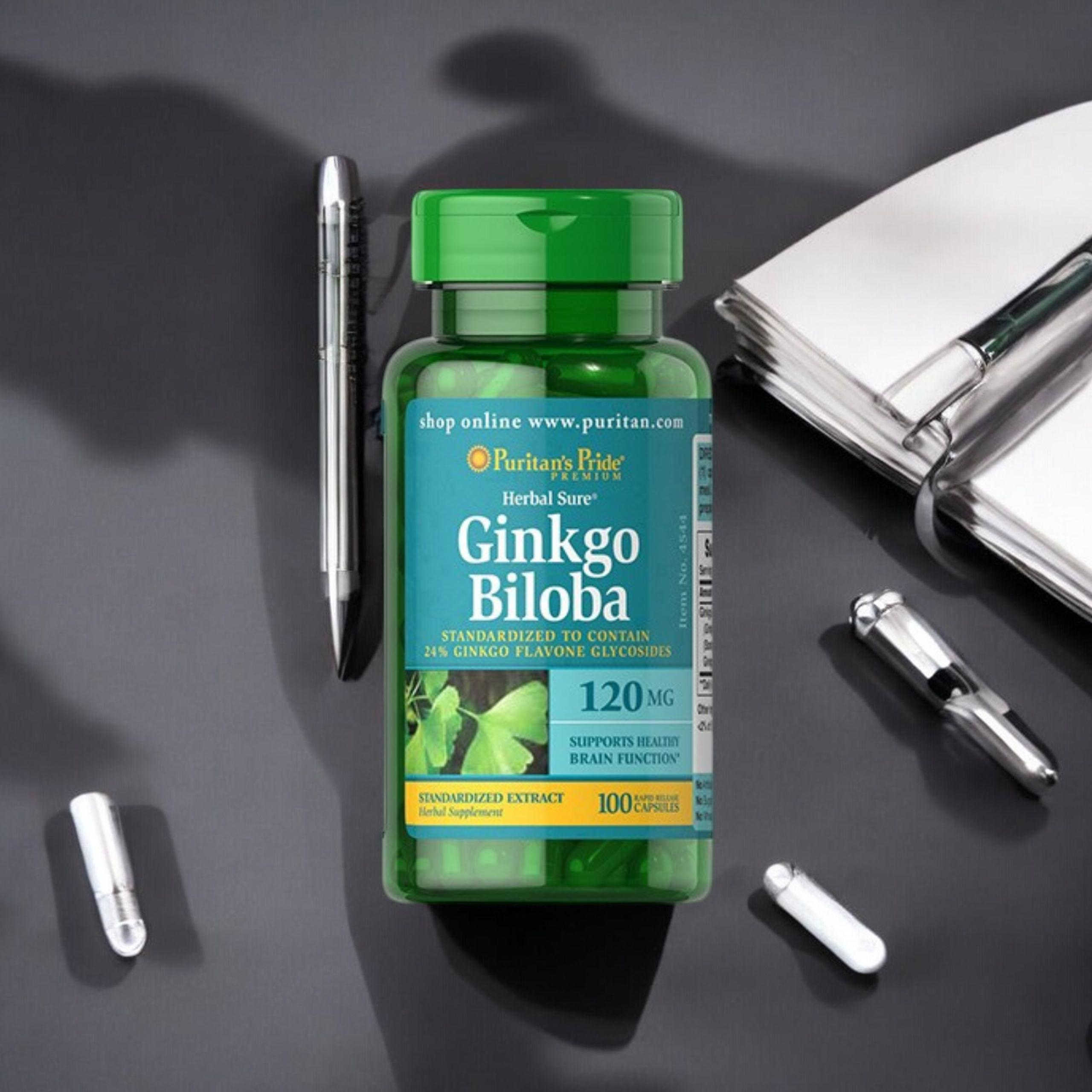 Puritan's Pride Ginkgo Biloba 120mg - 100caps