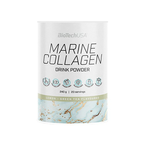 BioTech USA Marine Collagen Drink Powder - 240g - Citron Thé Vert