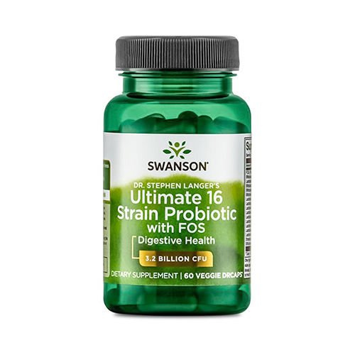 SWANSON Ultimate 16 Strain Probiotic avec Fos - 60vcaps