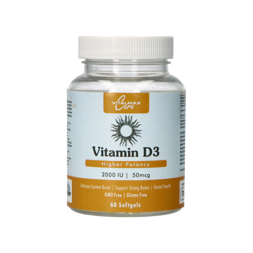 VITALMAX CARE Vitamine D3 2000 IU - 60 softgels