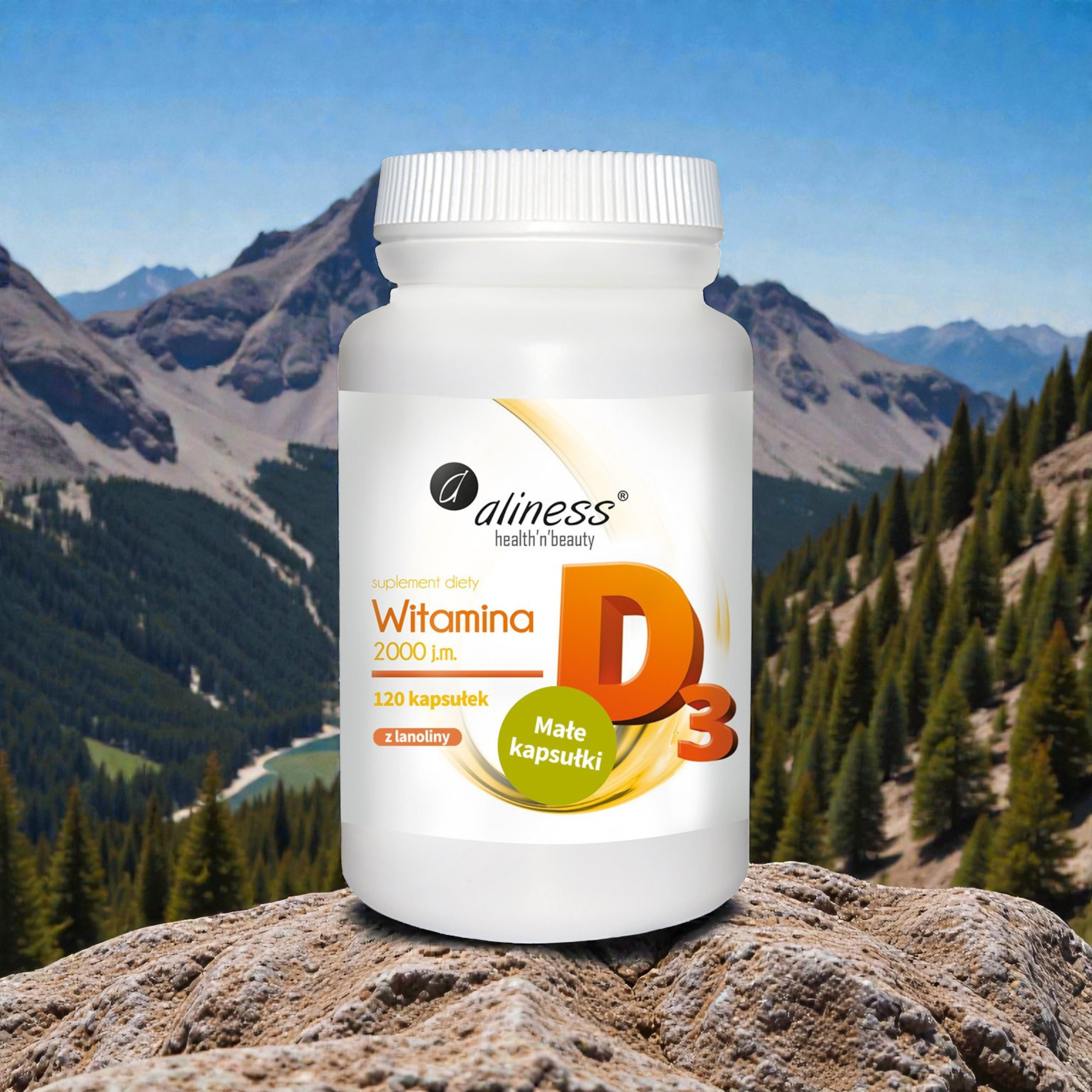 ALINESS - Vitamin D3 2000UI - 120caps.