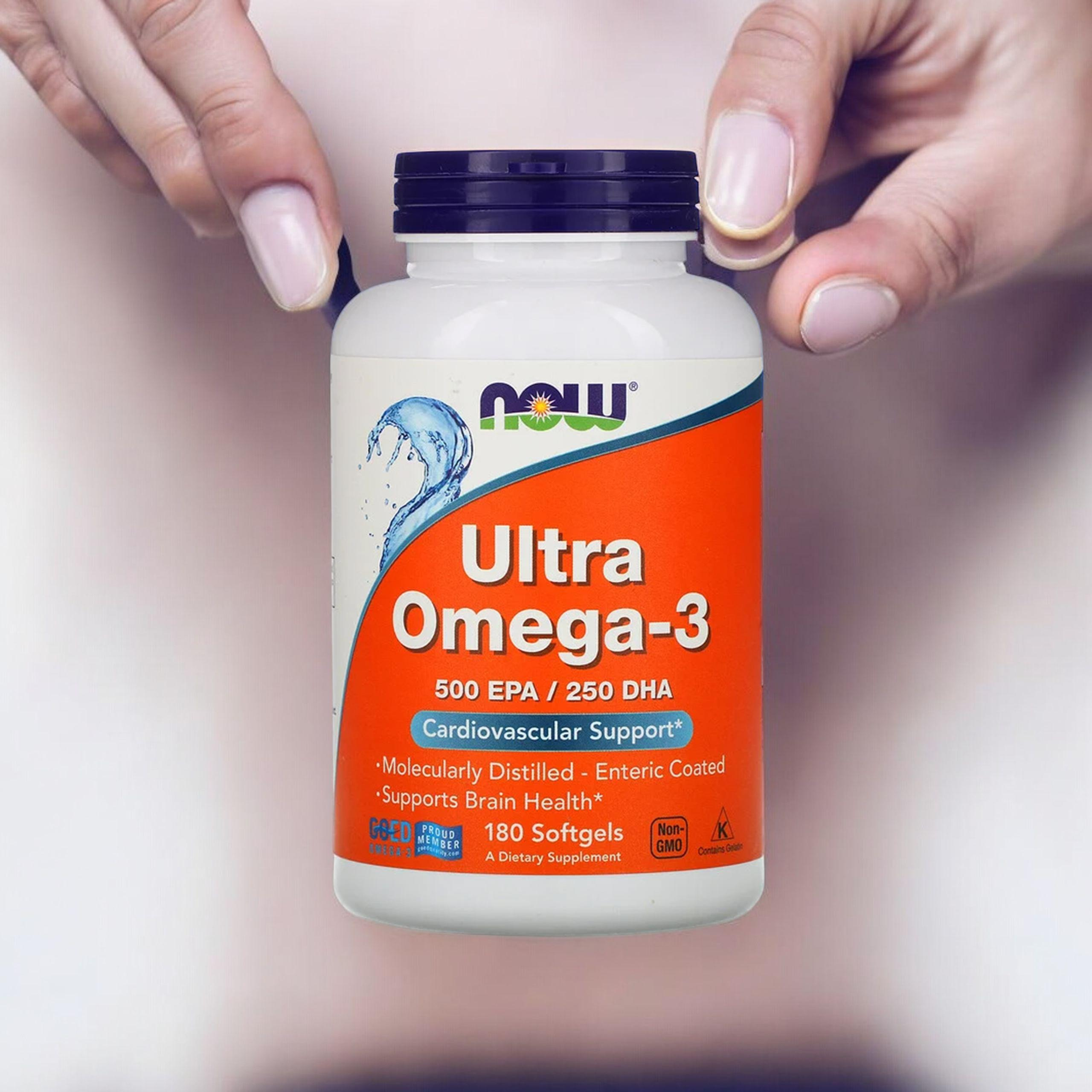 NOW Ultra Omega 3 - 500 EPA / 250 DHA - 180softgels