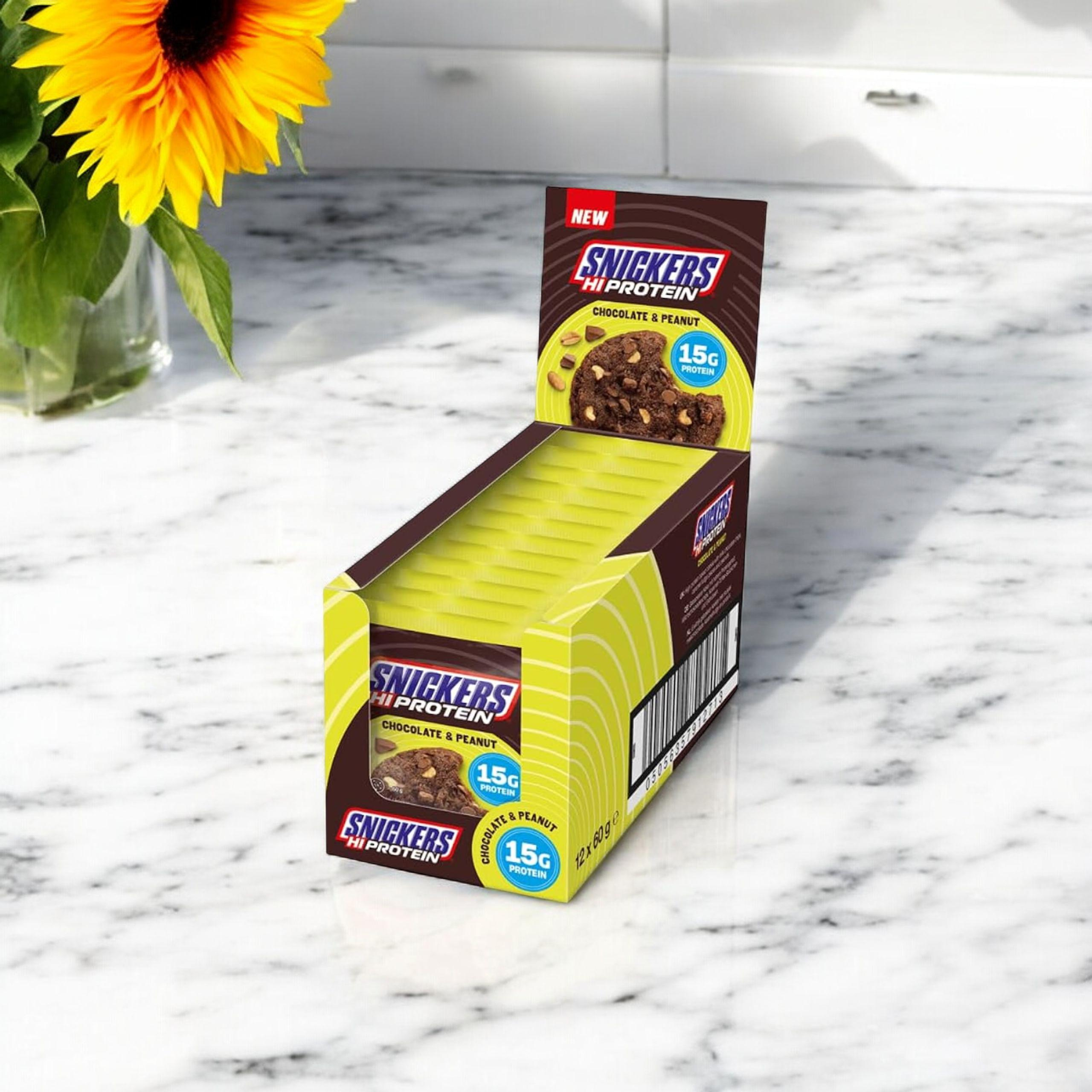 Mars – Biscuit Protéiné Snickers – 12×60 g – Chocolat & Cacahuète