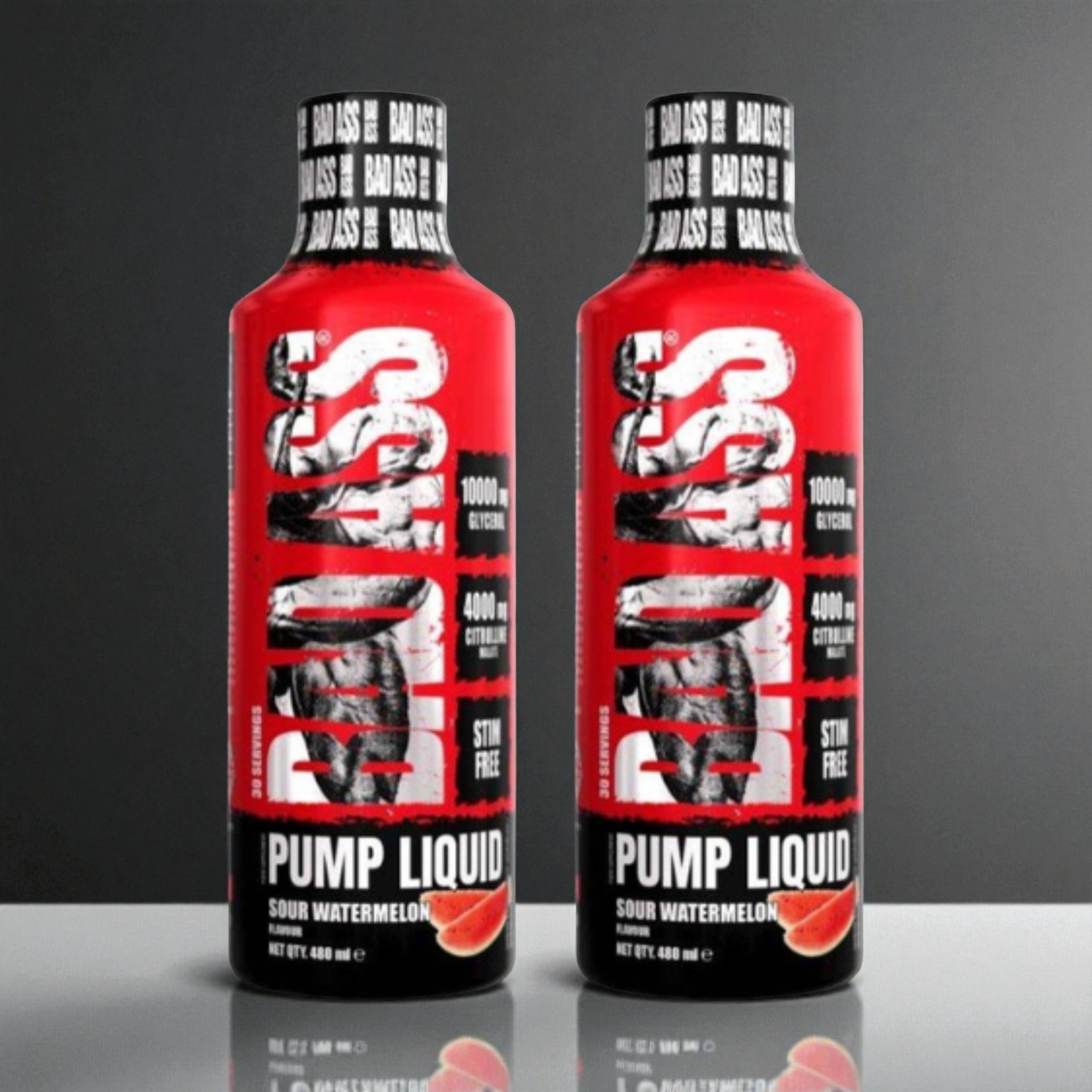 BAD ASS - Bad Ass Pump Liquid - 2x 480ml - Sour Watermelon - SOLDES - 31-03