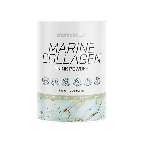 BioTech USA Marine Collagen Drink Powder - 240g - Citron Thé Vert