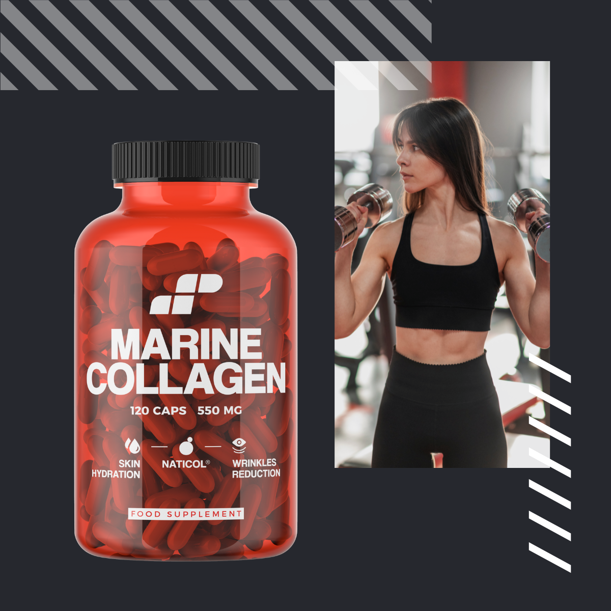MP NUTRITION Marine Collagen 550mg - 120caps - Collagène Marin Naticol