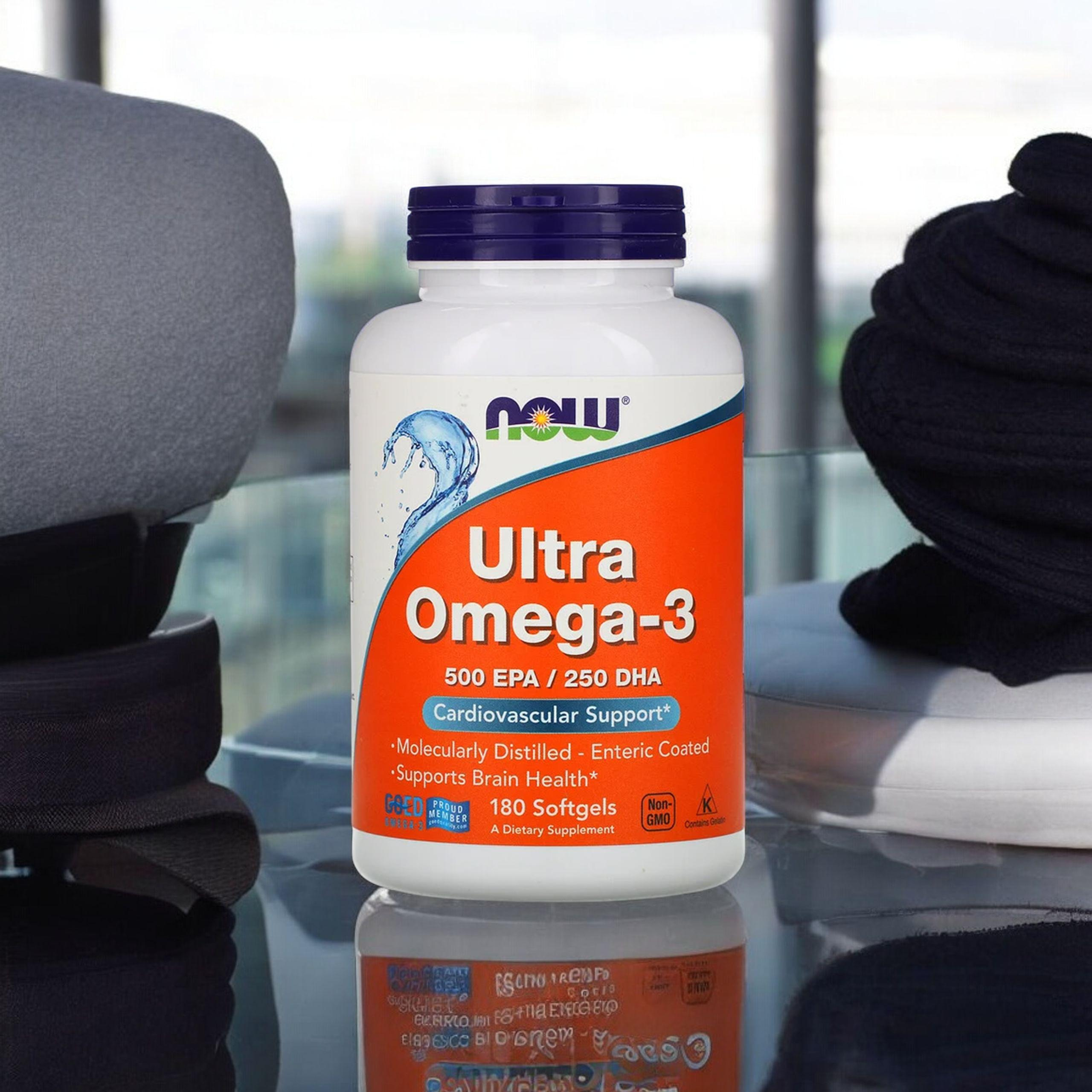 NOW Ultra Omega 3 - 500 EPA / 250 DHA - 180softgels