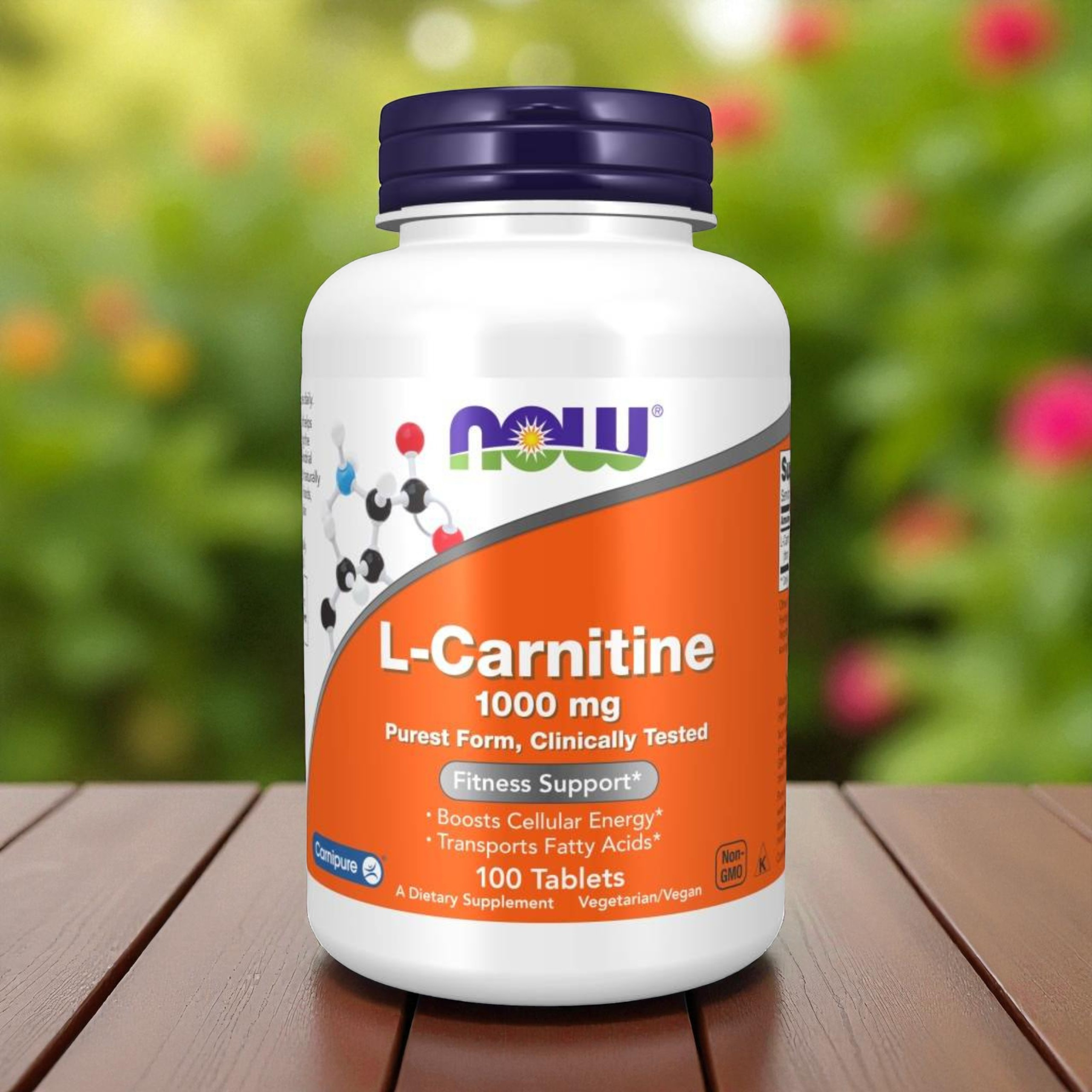 NOW - L-Carnitine 1000mg - 100 comprimés.