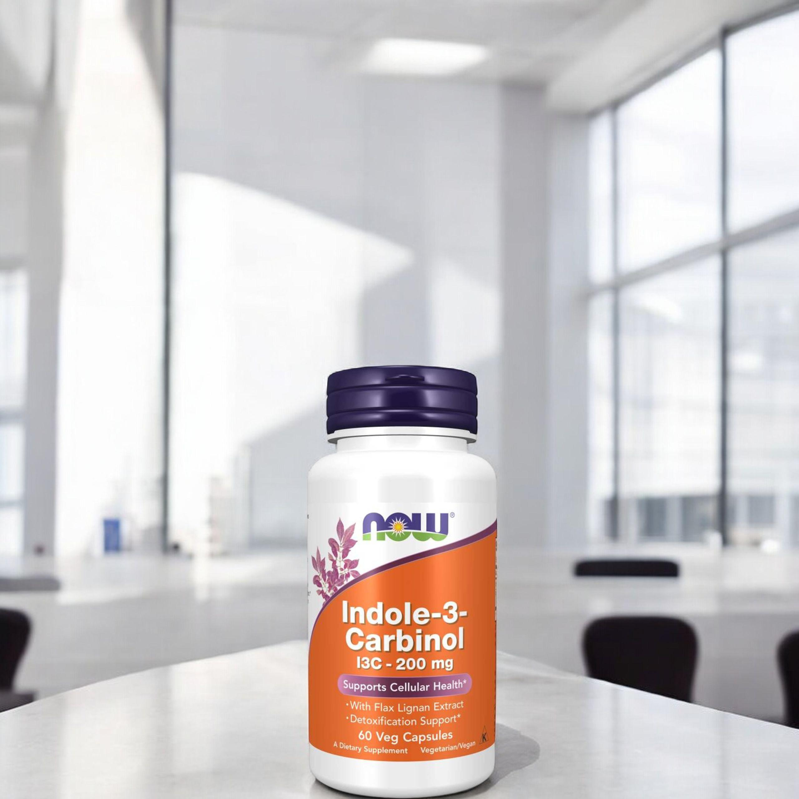 NOW Indole-3-Carbinol (I3C) 200mg - 60vcaps.