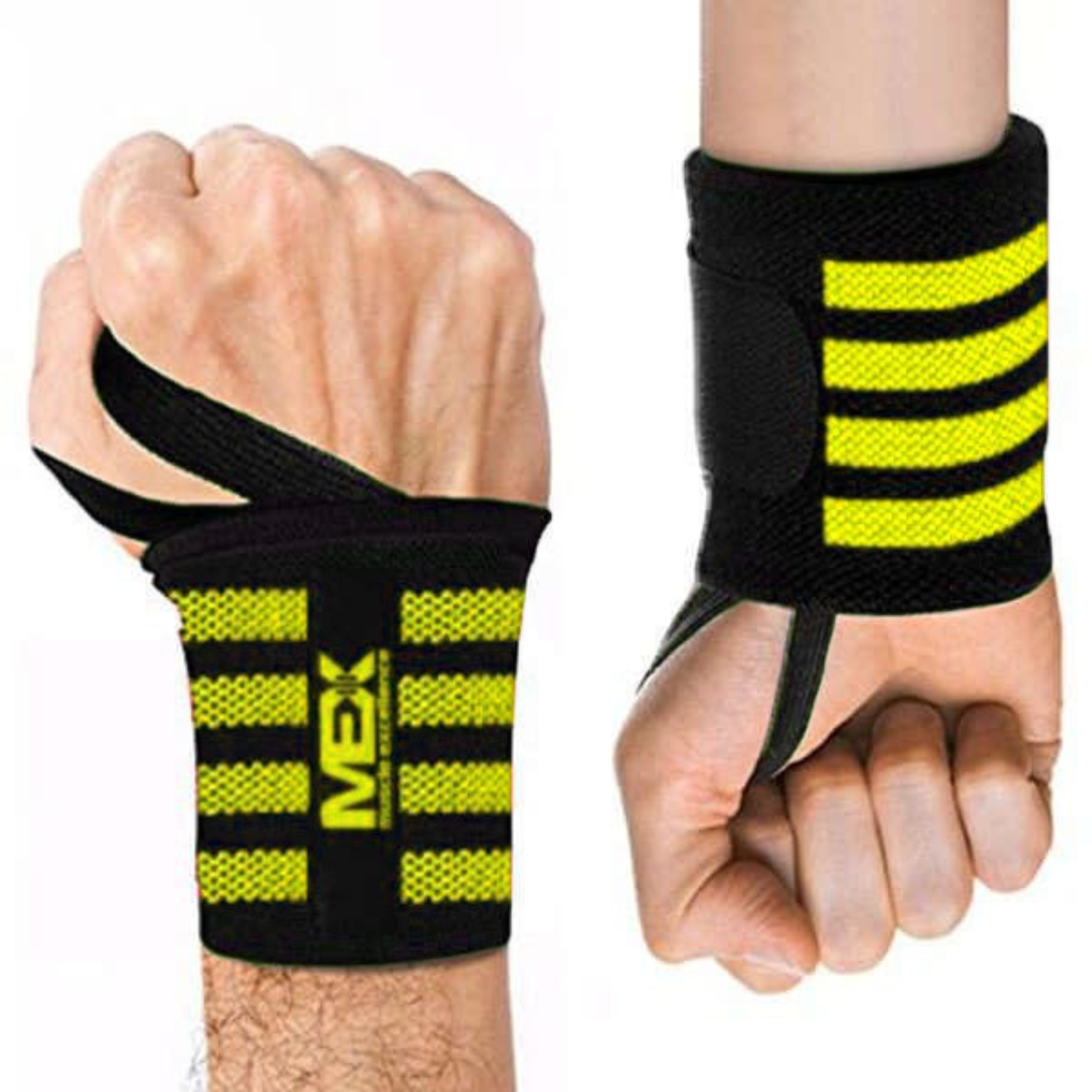 MEX SPORT - Wrist Wraps Mex - Jaune