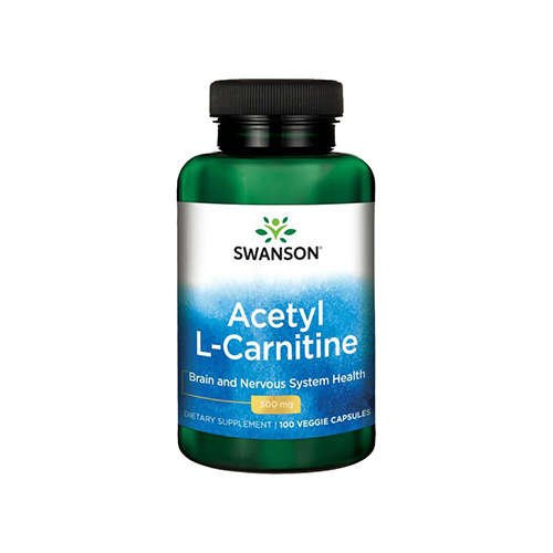 SWANSON Acetyl L-Carnitine 500mg - 100vcaps. - Acetyl L-Carnitine