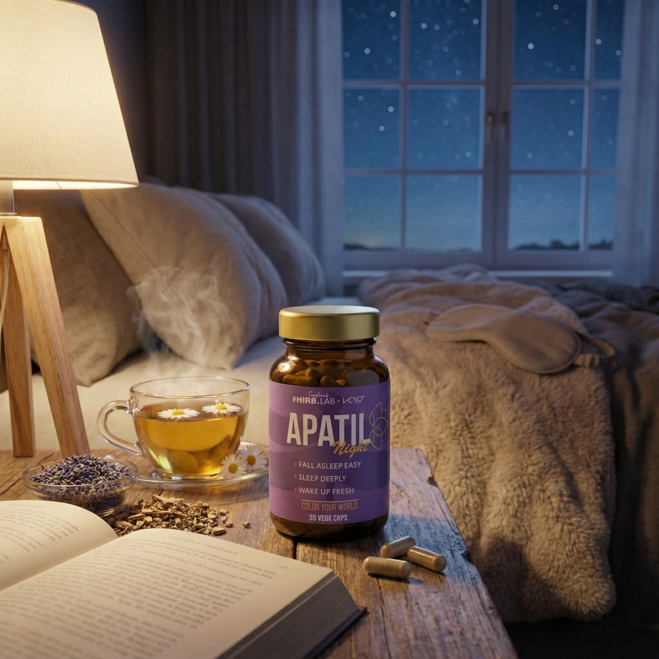 Hiro.Lab x Kamila Wybrańczyk - Apatil Night - supplément pour le sommeil