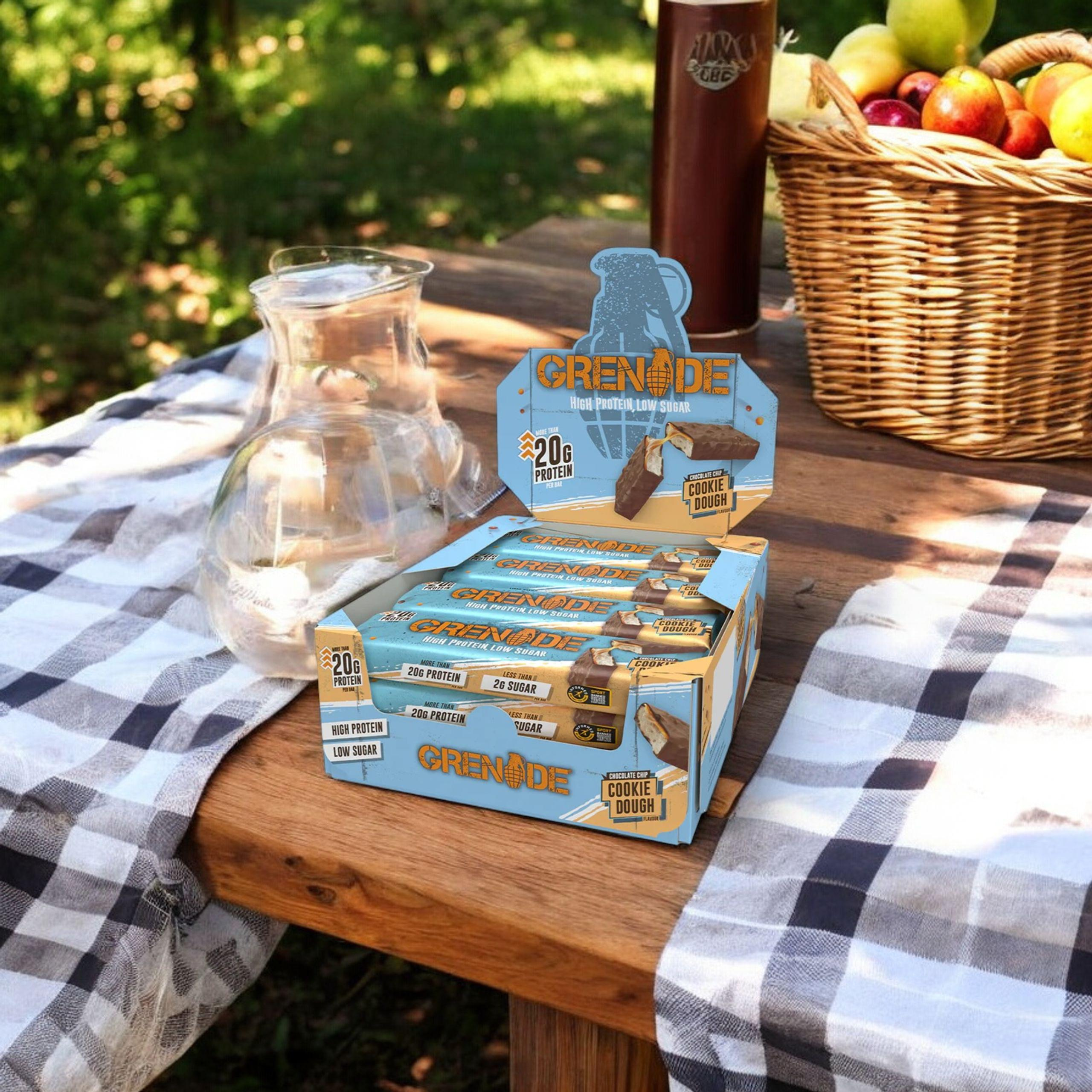 GRENADE - Barre Protéinée - 60g x12 - Chocolate Chip Cookie Dough