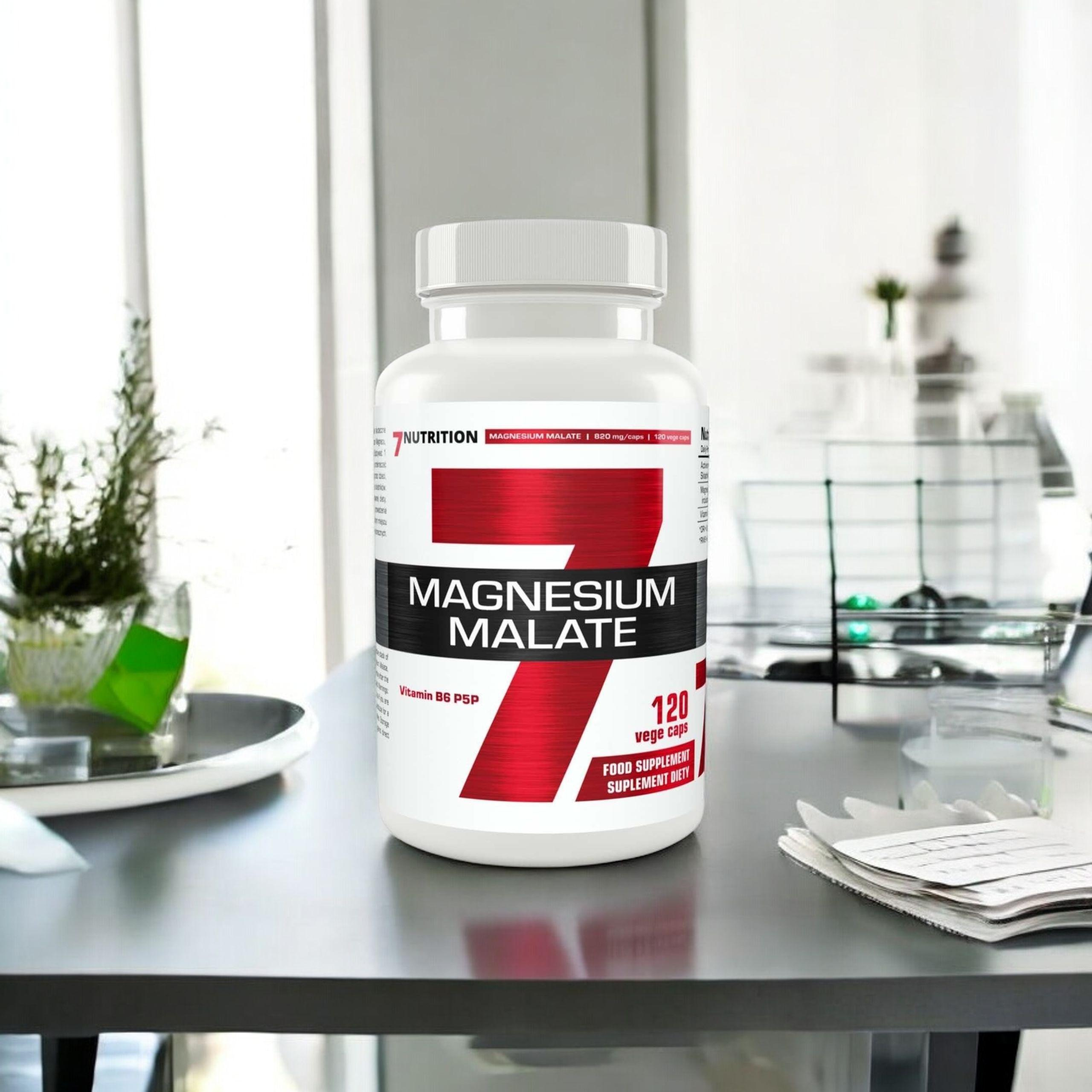 7 NUTRITION - Malate de Magnésium - 120 gélules végétales.