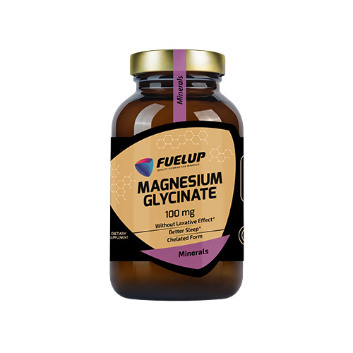 FUELUP - Glycinate de Magnésium 100mg - 120 gélules végétales.