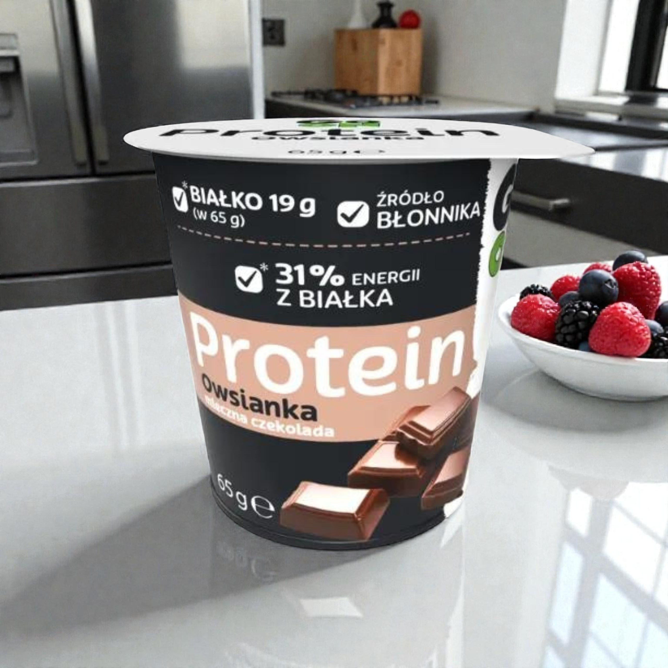 SANTE - Flocons d'avoine protéinés - 65g - Milk Chocolate