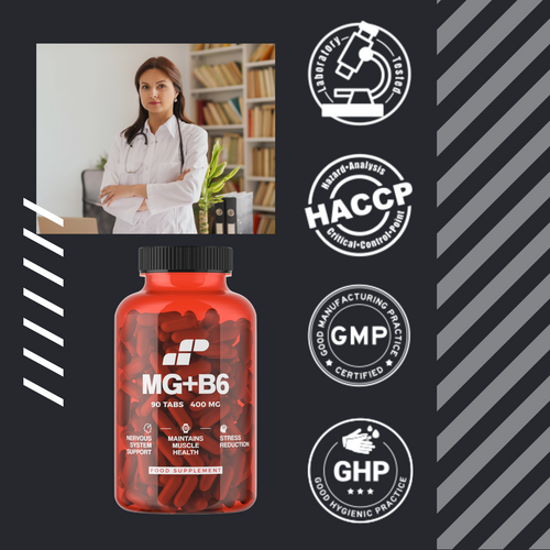 MP NUTRITION Mg + B6 - 90tabs - Magnésium + Vitamine B6