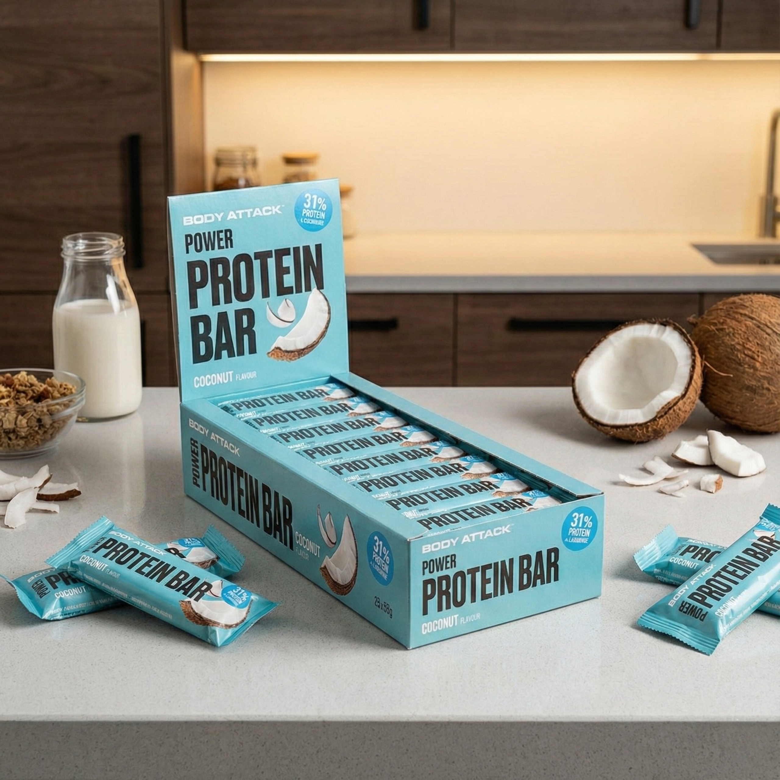 BODY ATTACK - Power Protein Bar - 24x 35g