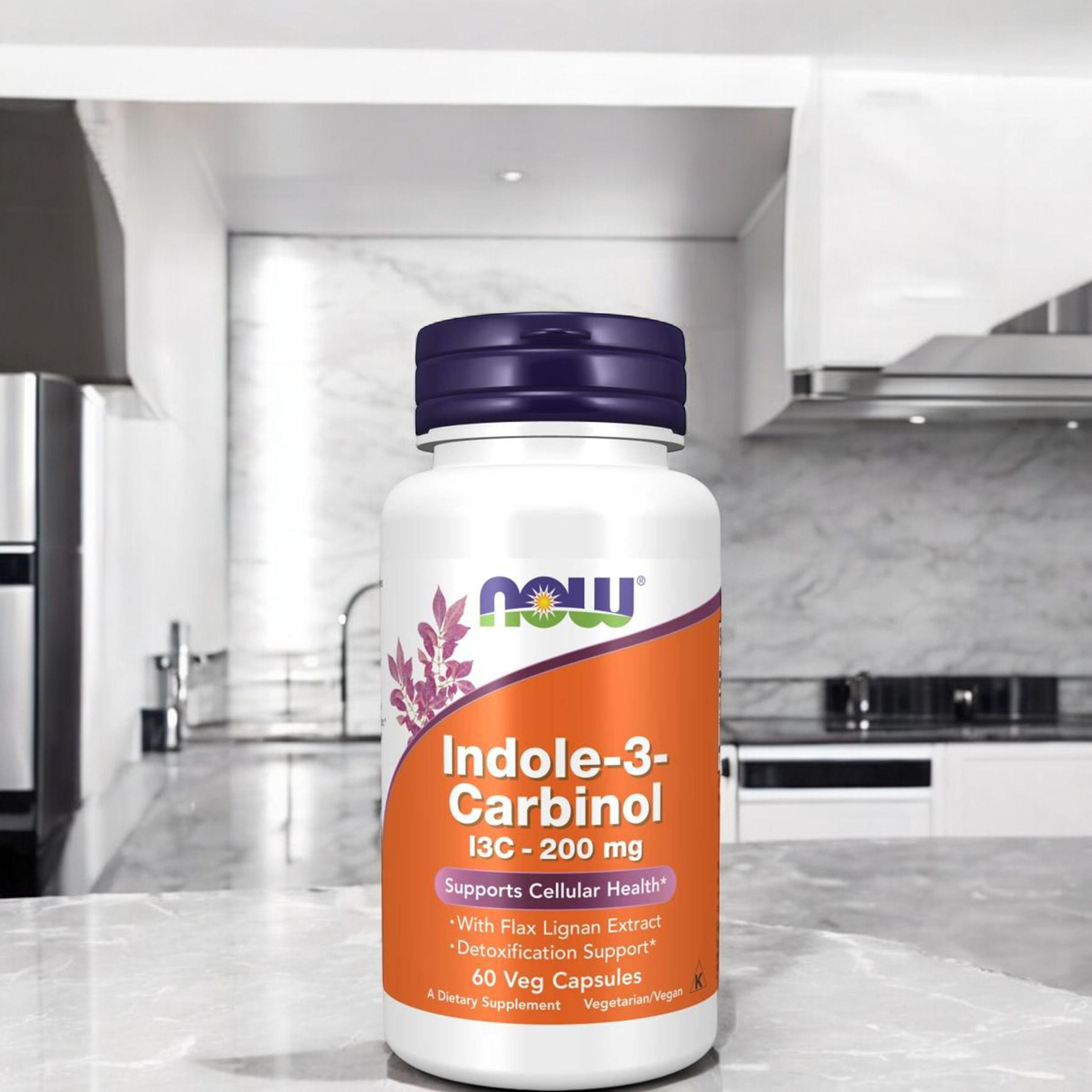 NOW Indole-3-Carbinol (I3C) 200mg - 60vcaps.