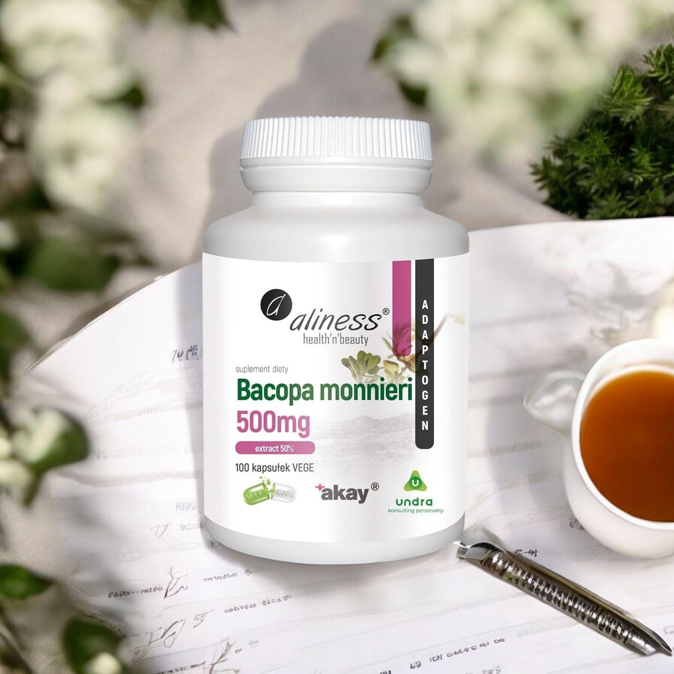 ALINESS - Extrait de Bacopa Monnieri 500mg - 100 gélules végétales.