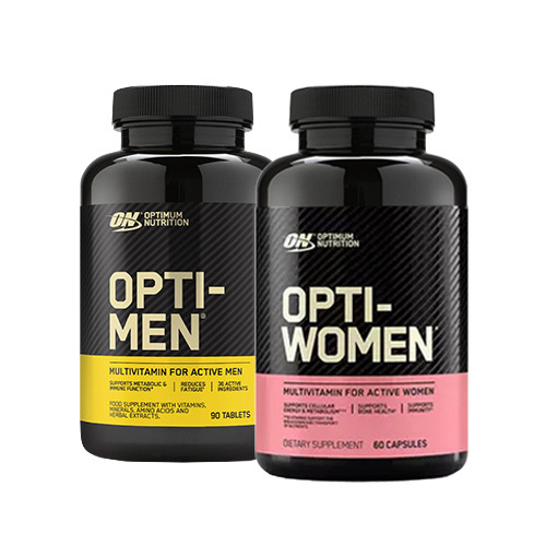 Coffret : OPTIMUM NUTRITION Opti Men - 90tabs + OPTIMUM NUTRITION Opti Women - 60caps