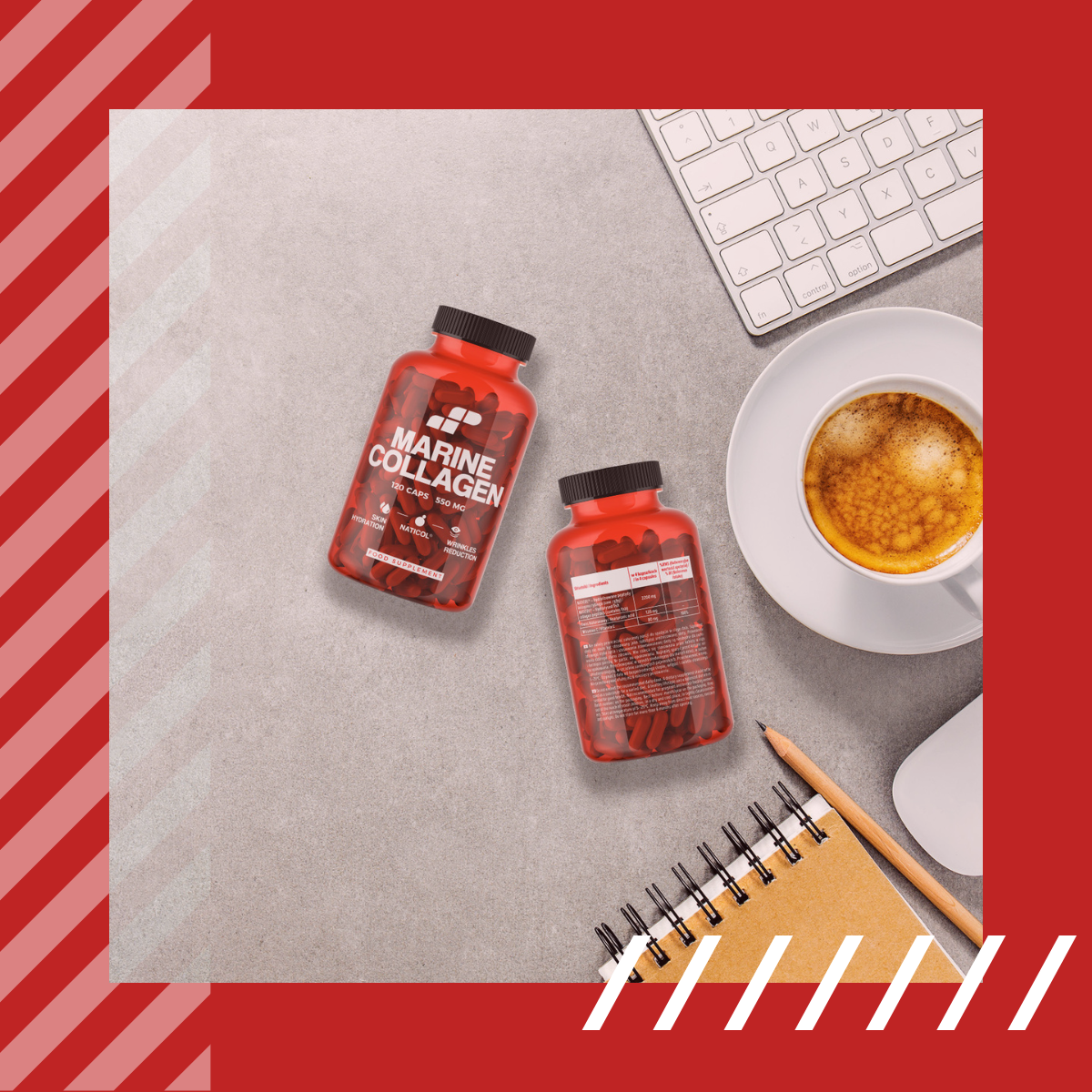 MP NUTRITION Marine Collagen 550mg - 120caps - Collagène Marin Naticol