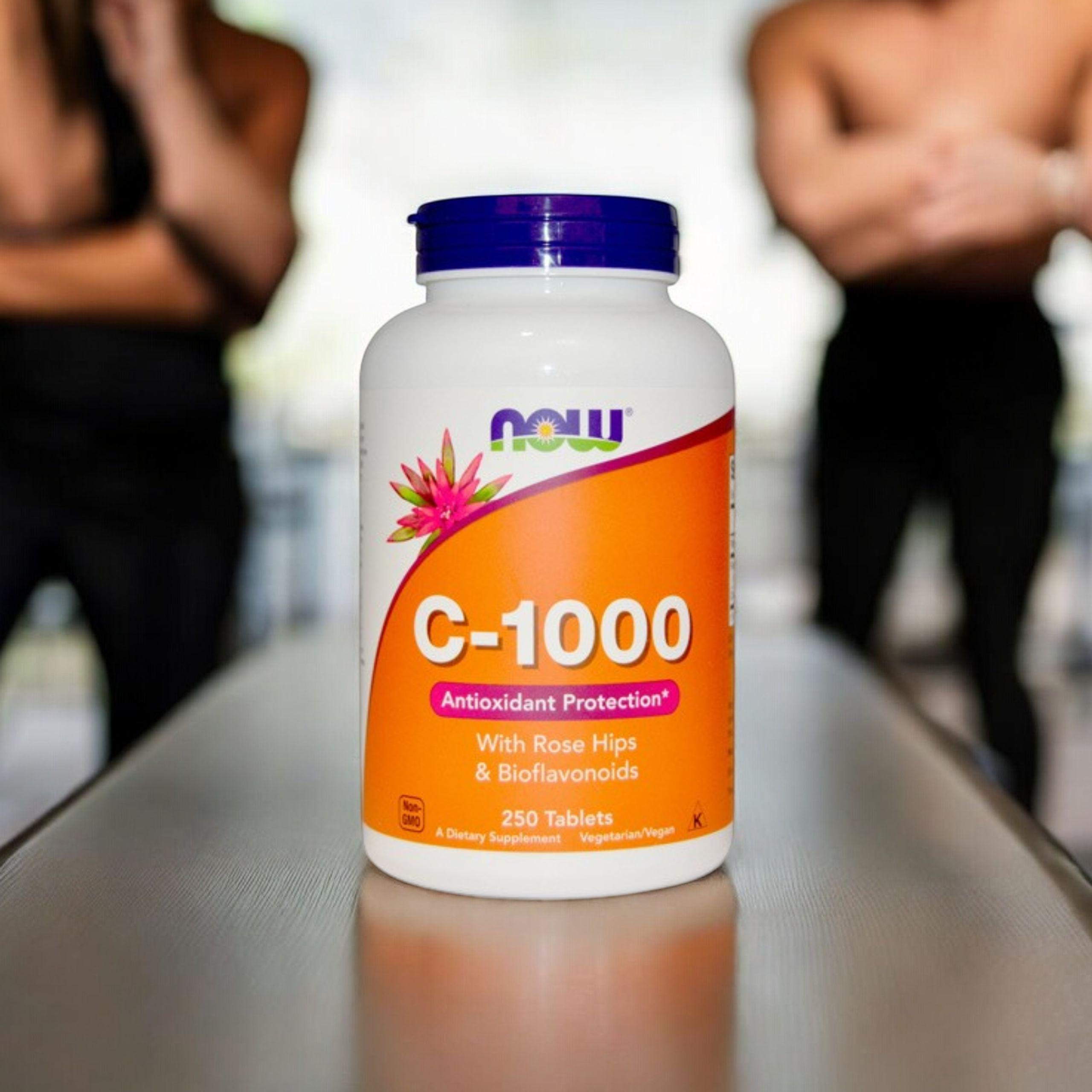 NOW Vitamin C-1000 Protection Antioxydante - 250tabs