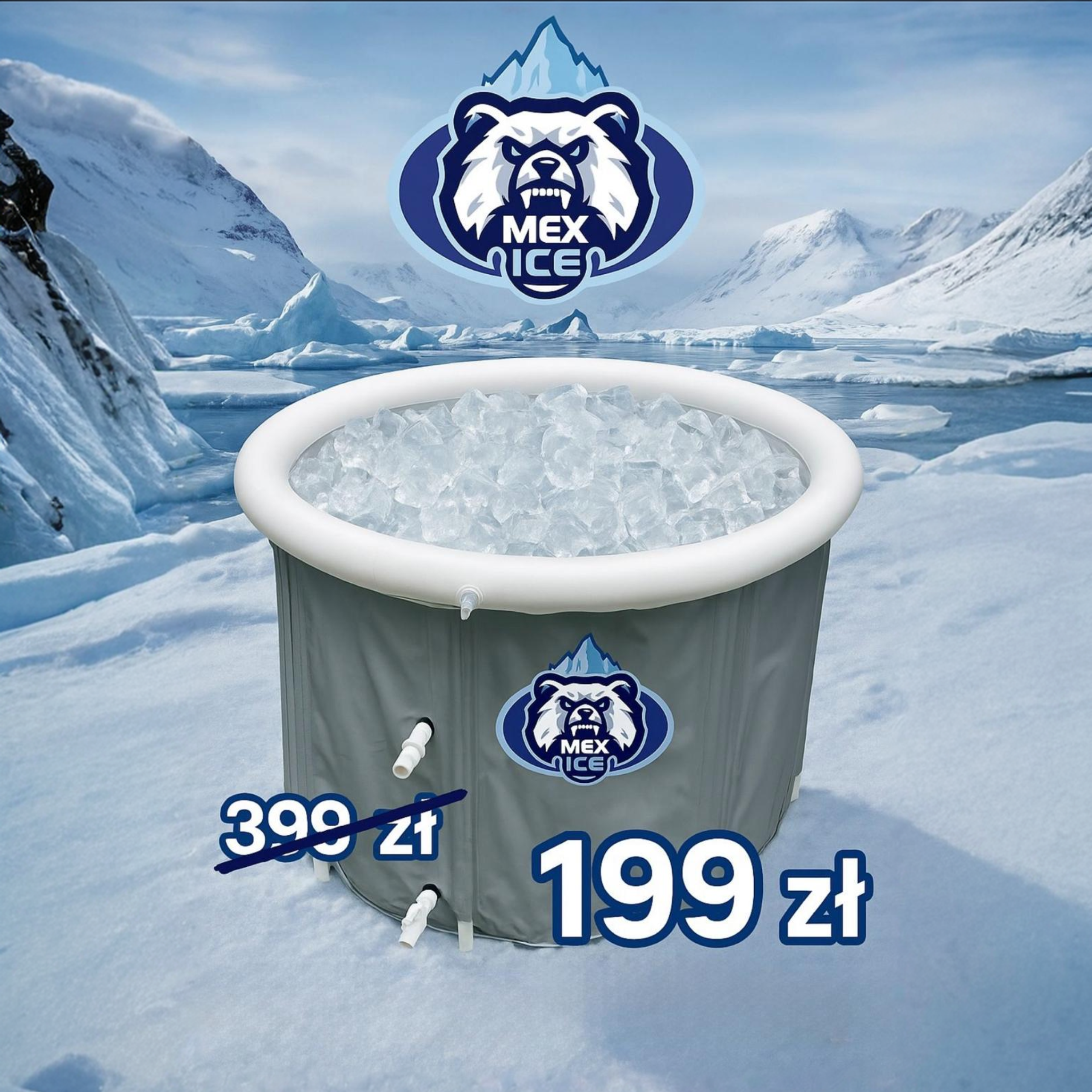 MEX ICE - Bain de glace pliable