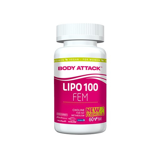 BODY ATTACK Lipo 100 FEM - 60vcaps - SOLDES - 28-02