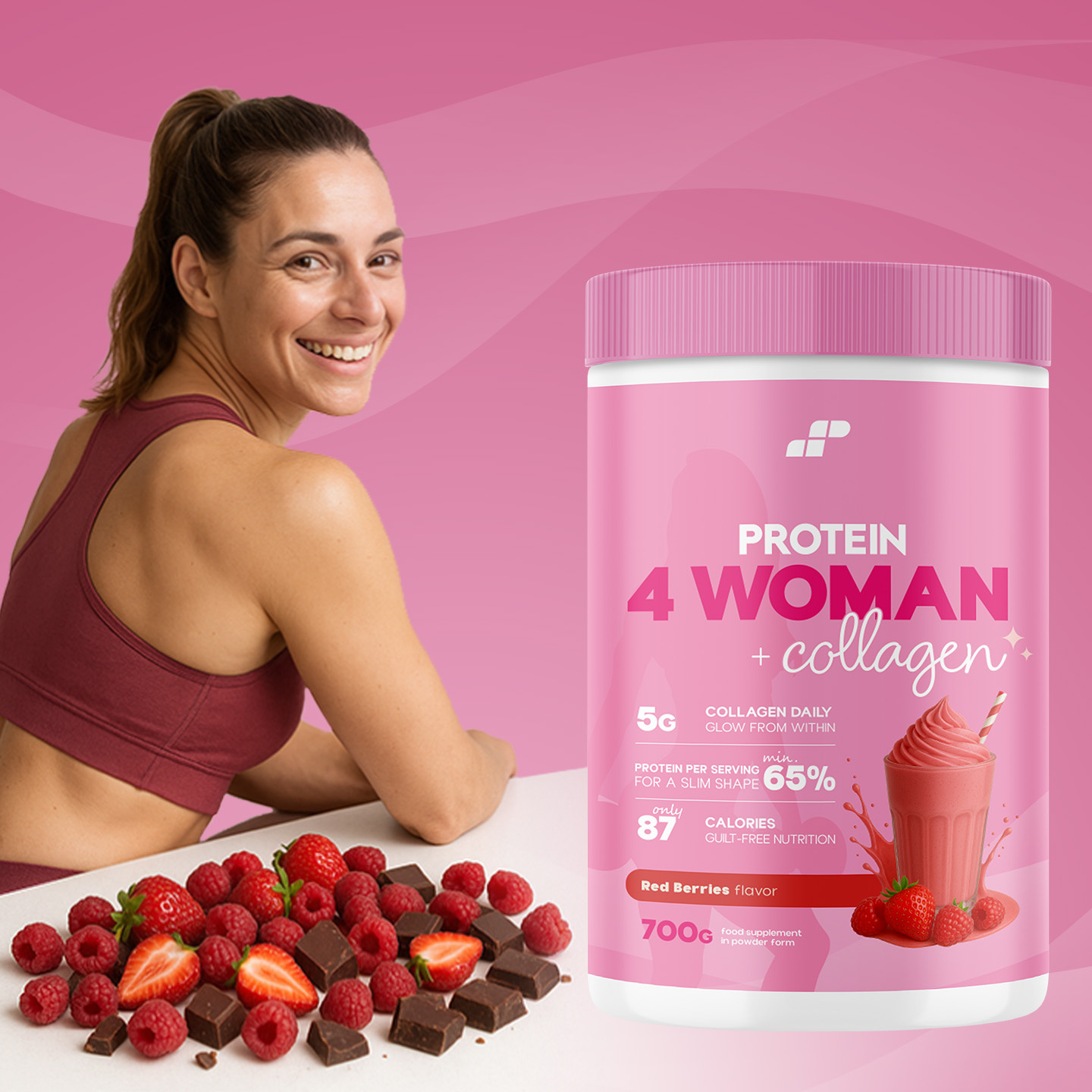Protein 4 Woman + Collagen - 700g