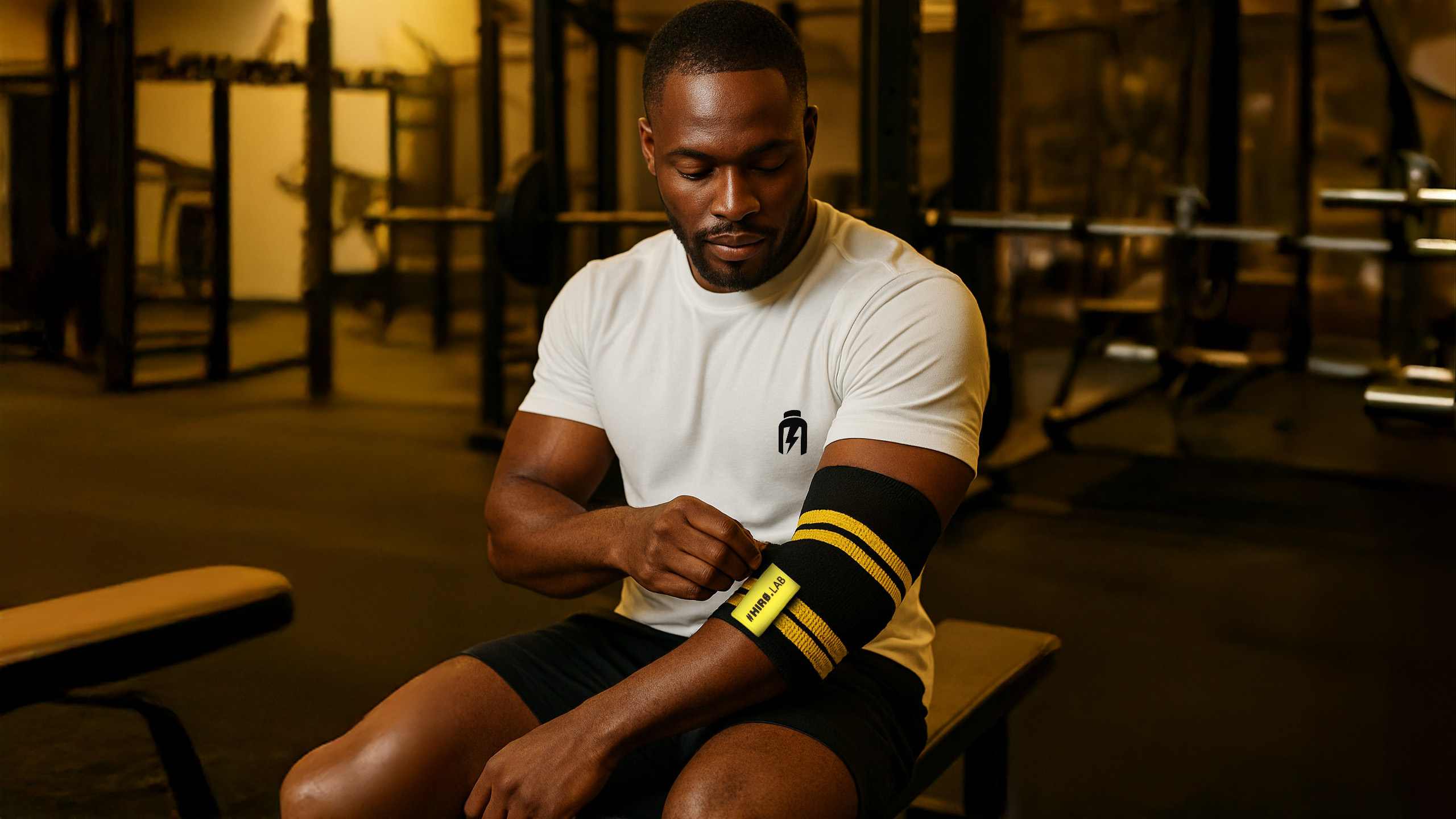 HIRO.LAB - Bandage de Coude - Logo en Caoutchouc pol_pl_HIRO-LAB-Elbow-Wraps-Rubber-Logo-New-Opaski-usztywniajace-na-lokcie-42689_4