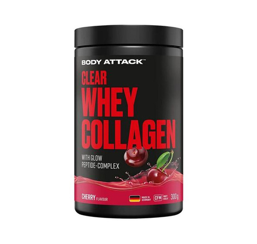 Body Attack Clear Whey Collagen Cerise 300 g
