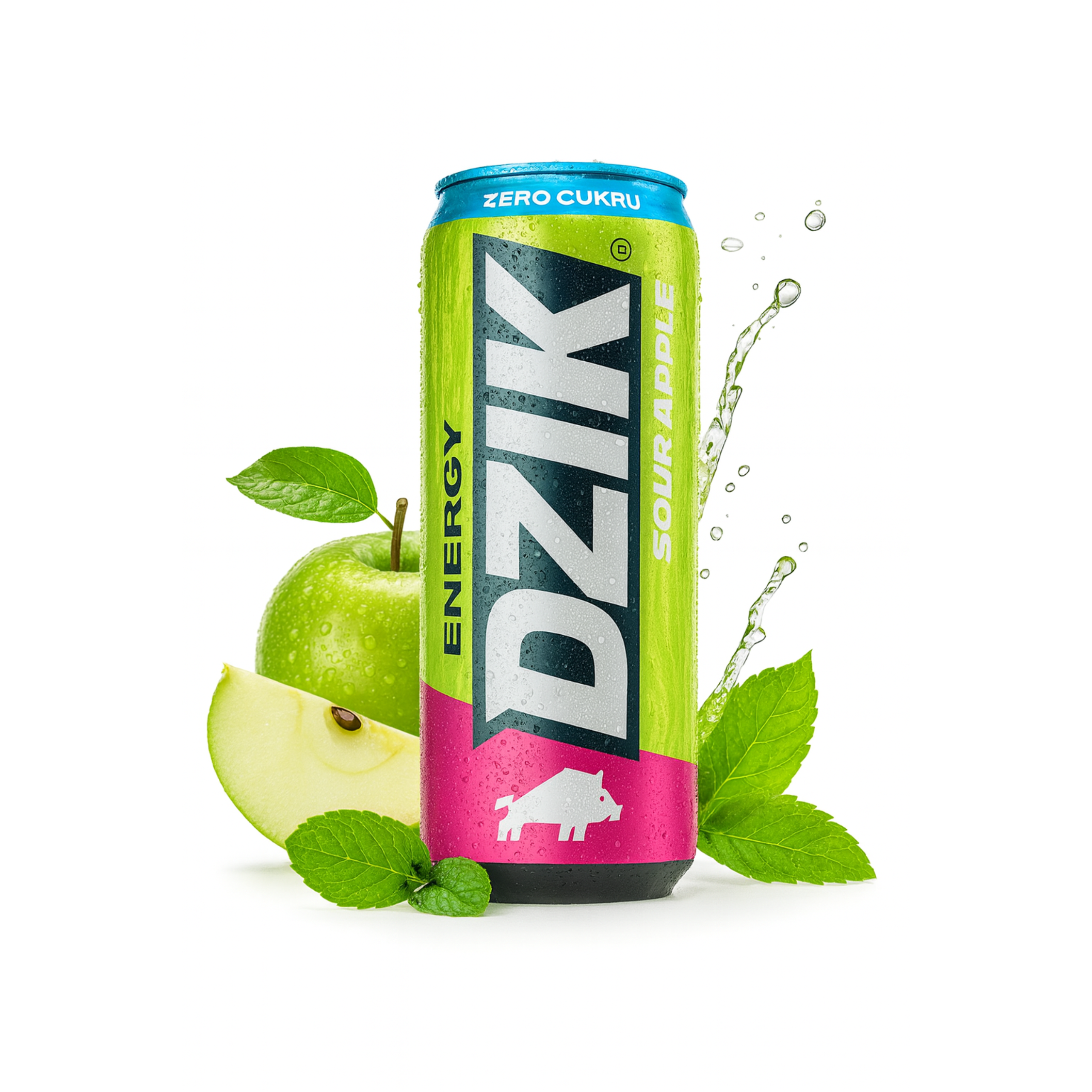DZIK - Dzik Energy - 500ml - Pomme Acide