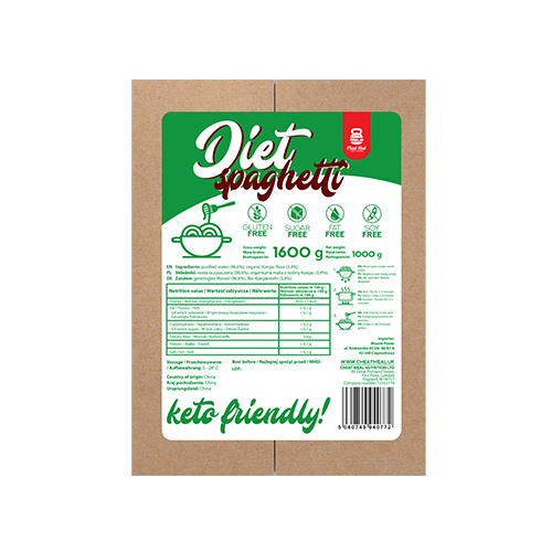 Cheat Meal Nutrition Diet Spaghetti - 1600g (1000g netto) - Pâtes Konjac