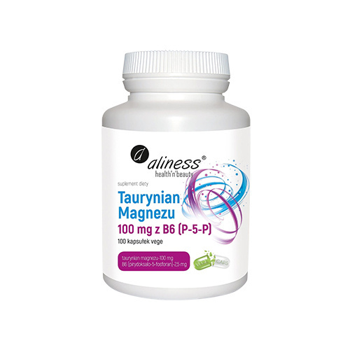 ALINESS Taurynian Magnezu 100mg avec B6 - 100vcaps.