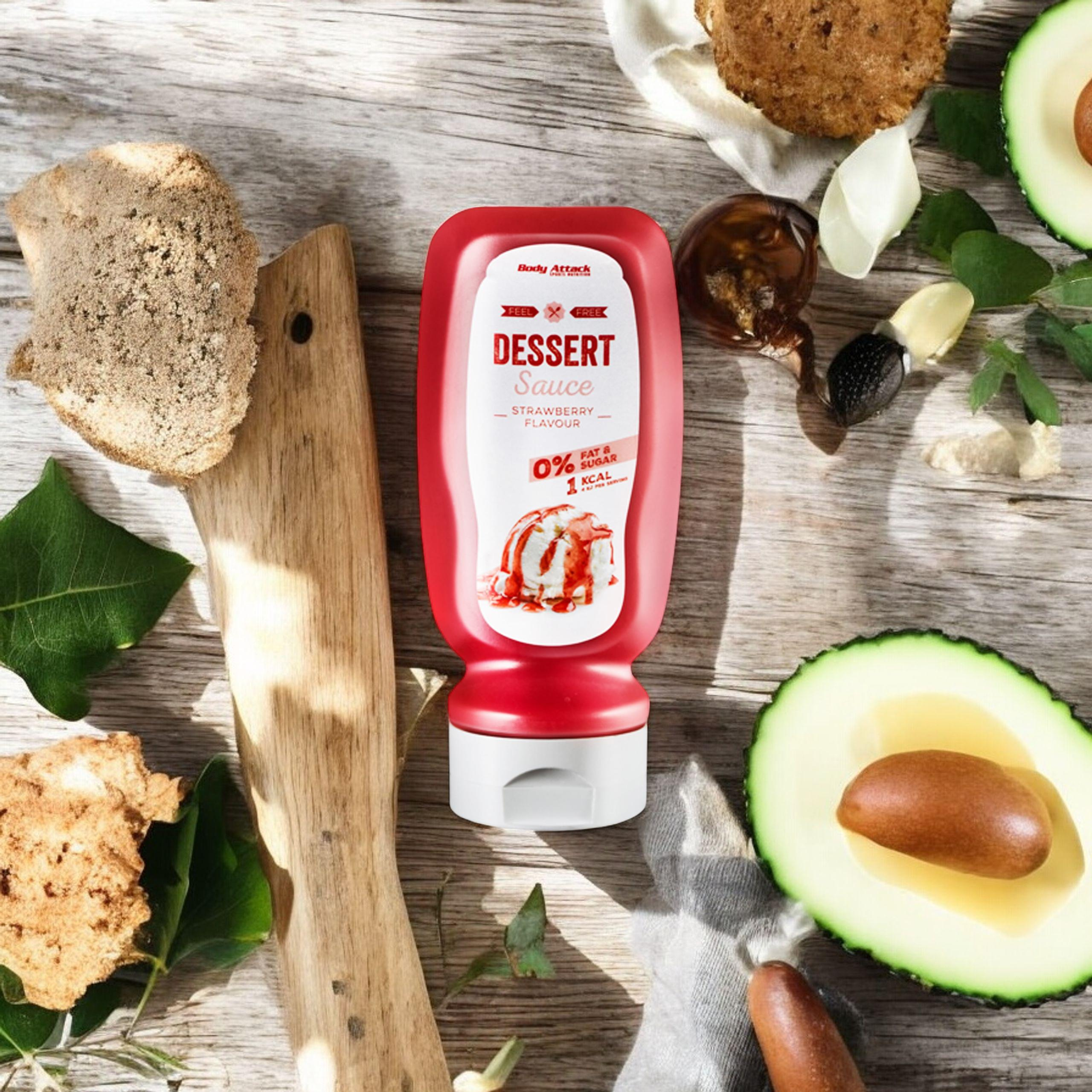 BODY ATTACK Dessert Sauce Strawberry Flavour - 320ml