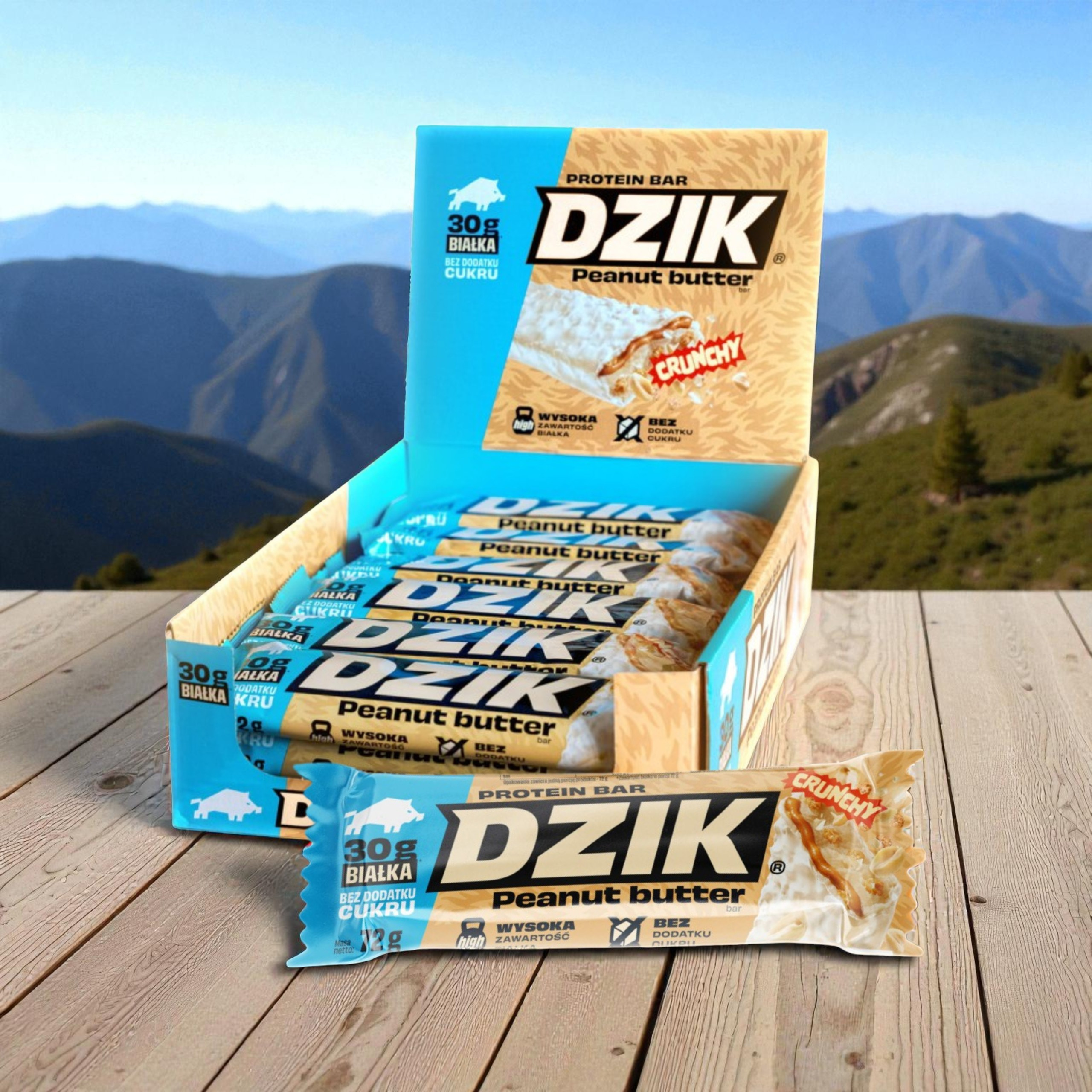 DZIK - Protein Bar Crunchy - 24x 70g pol_pl_DZIK-Protein-Bar-Crunchy-24x-70g-43141_2