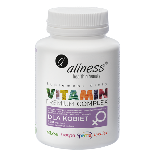 ALINESS - Premium Complexe Vitaminé pour Femmes - 120 compr.