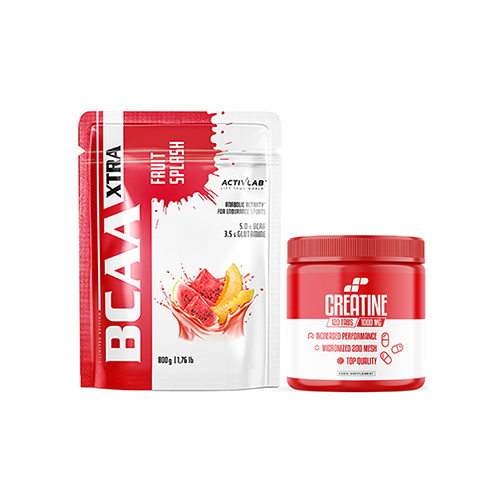 Zestaw ACTIVLAB | MP SPORT - BCAA Xtra Fruit Splash - 800g + MP Creatine 1000mg - 120tabs