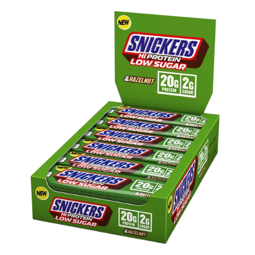 Mars - Barre Snickers HI Protein Faible en Sucre - 57g x12 - Noisette