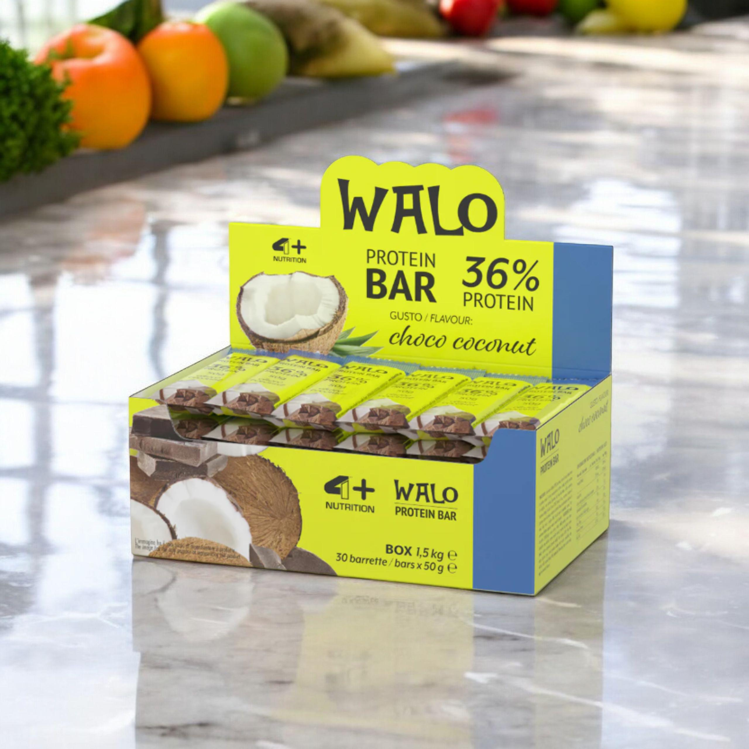 4+ NUTRITION Baton Walo Protein 36% CrockBar - 30x 50g