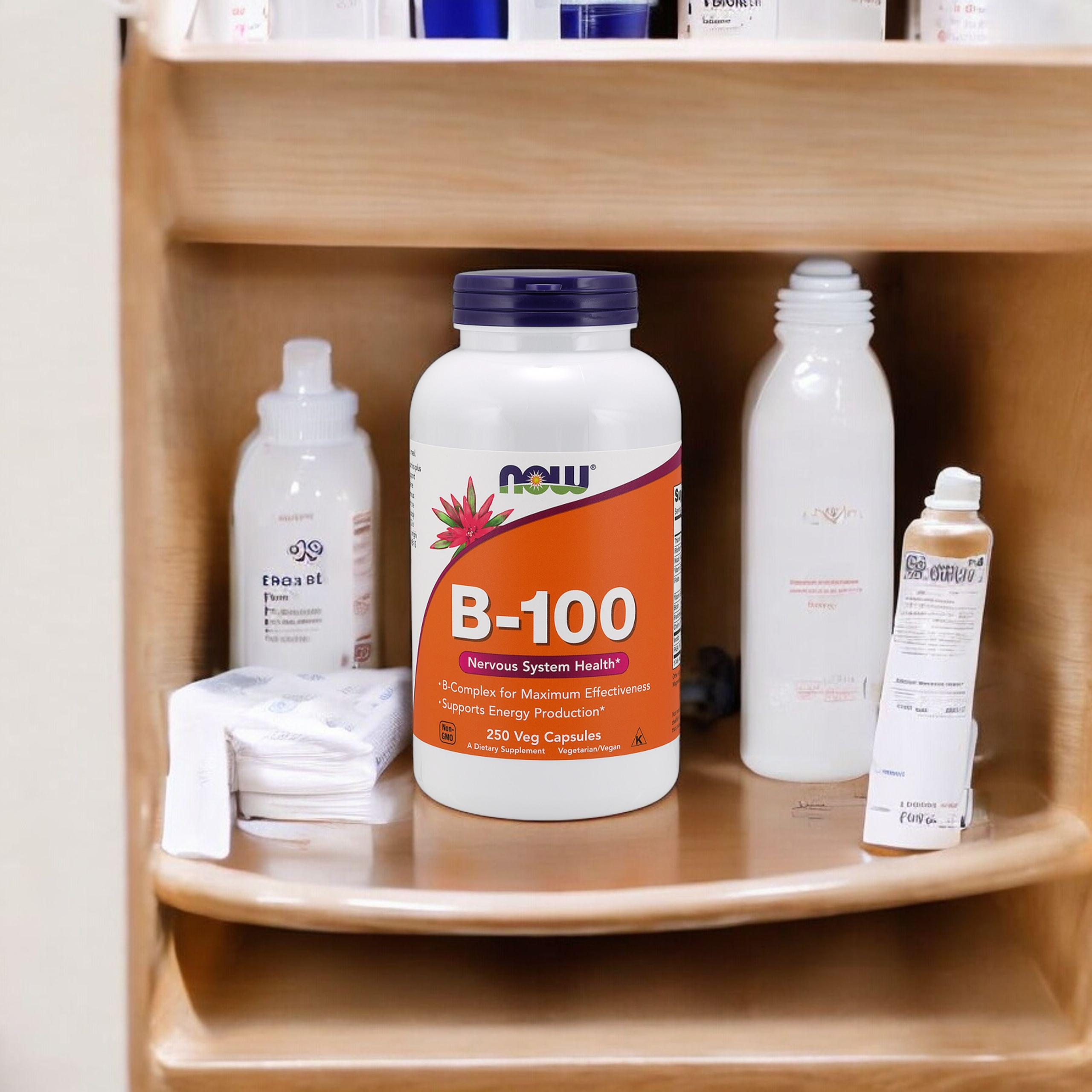 NOW Vitamin B-100 - 250vcaps - Vitamine B