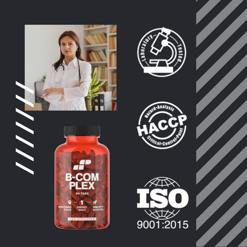 MP NUTRITION Vitamin B-Complex - 90tabs - Complexe de Vitamines B