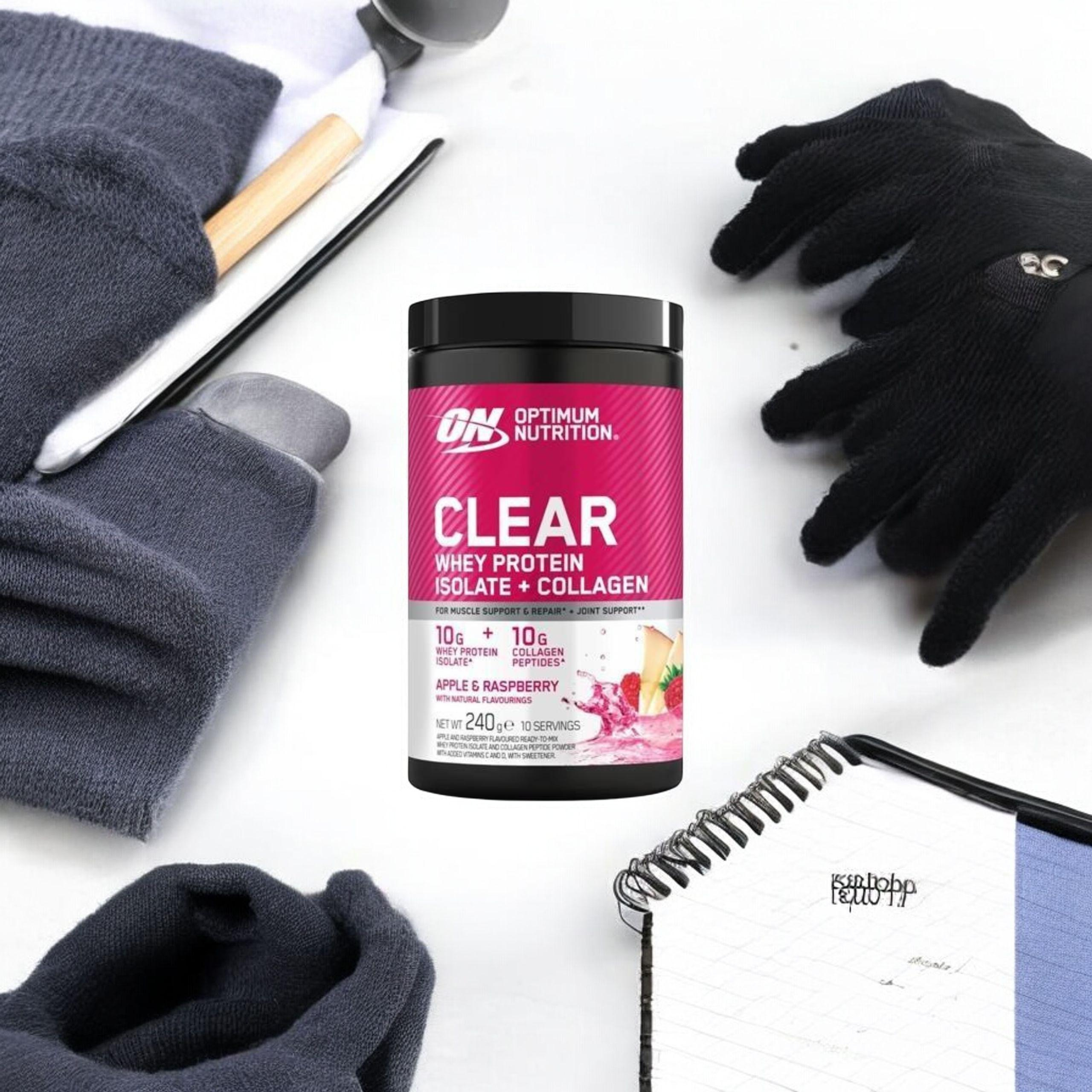 OPTIMUM NUTRITION - Collagène de Lactosérum - 240g - Pomme Framboise