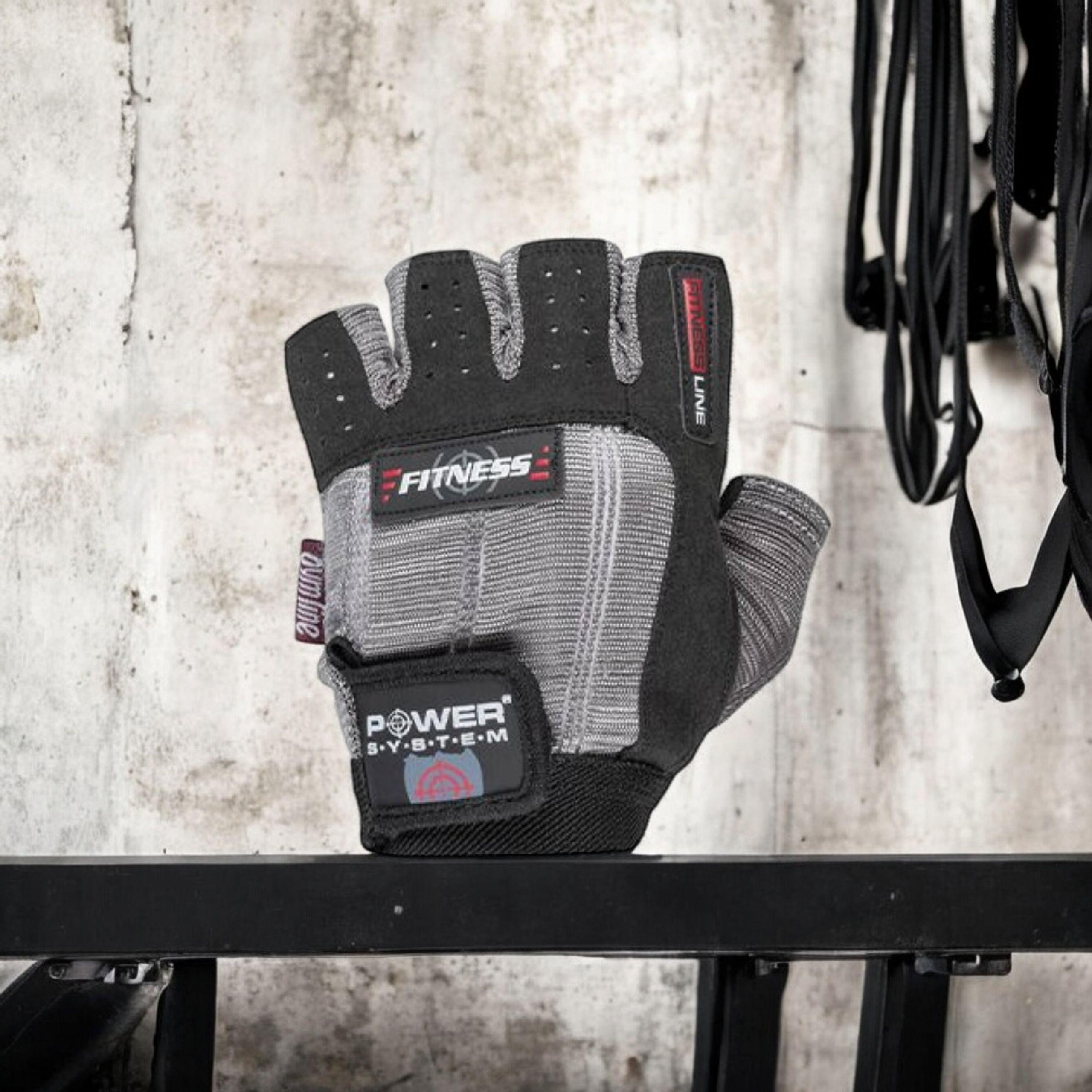 POWER SYSTEM Gants Fitness - Szaro-Czarne