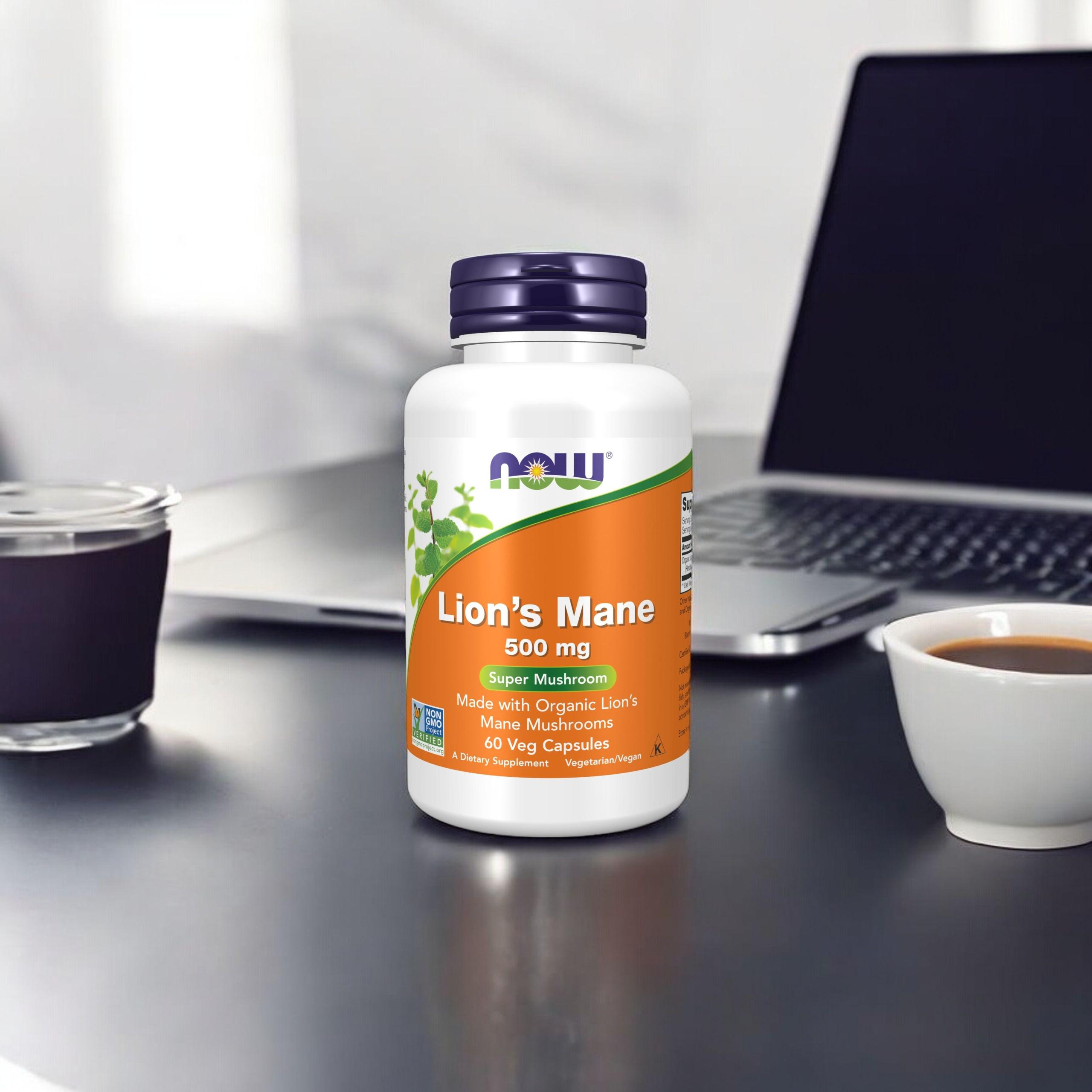 NOW - Champignon Crinière de Lion 500mg - 60 gélules