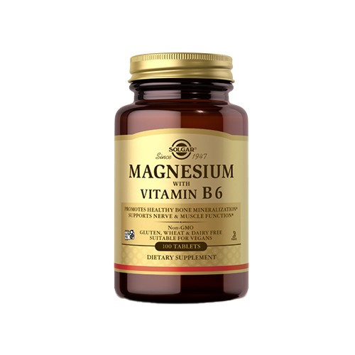 SOLGAR Magnesium avec Vitamine B6 - 100vtabs