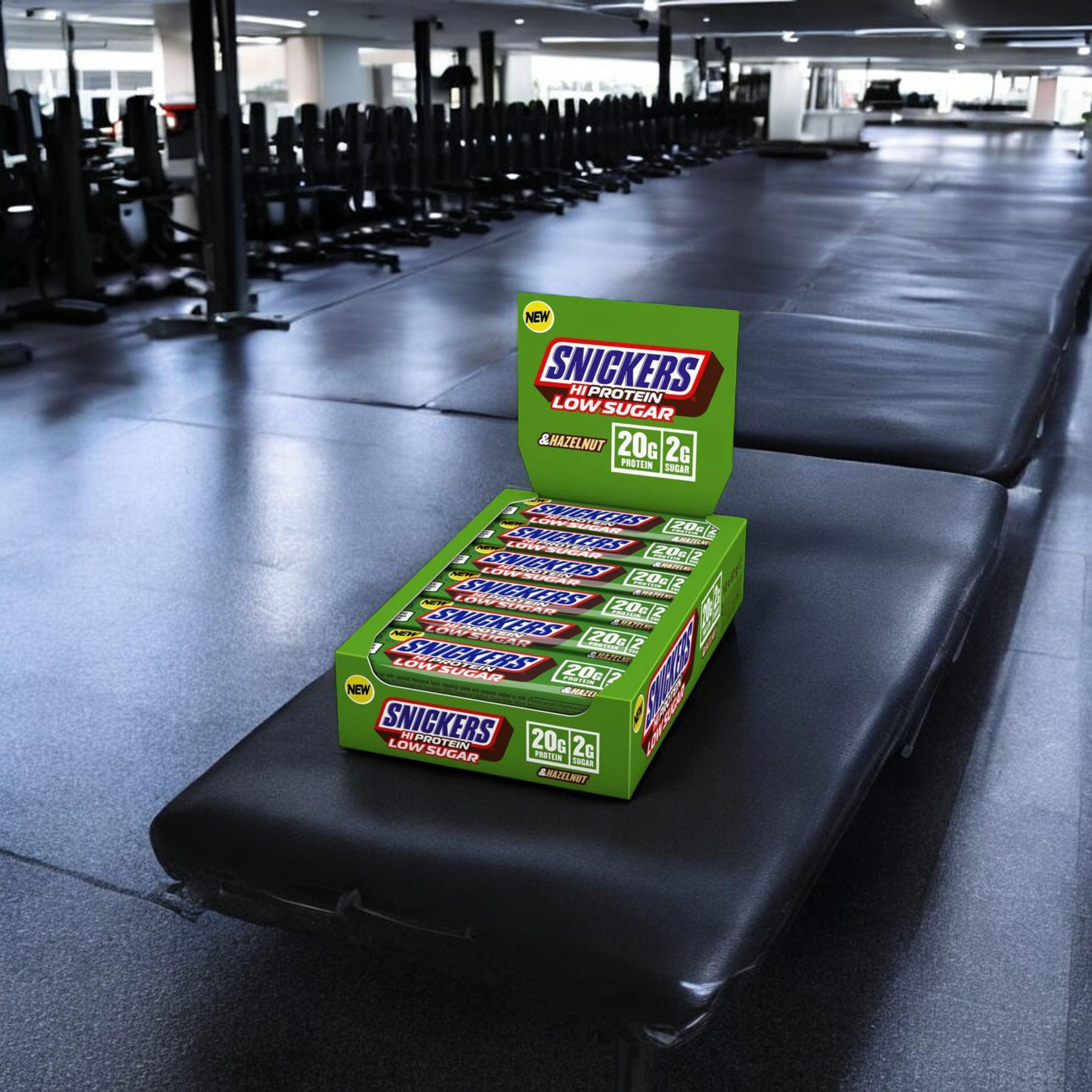 Mars - Barre Snickers HI Protein Faible en Sucre - 57g x12 - Noisette