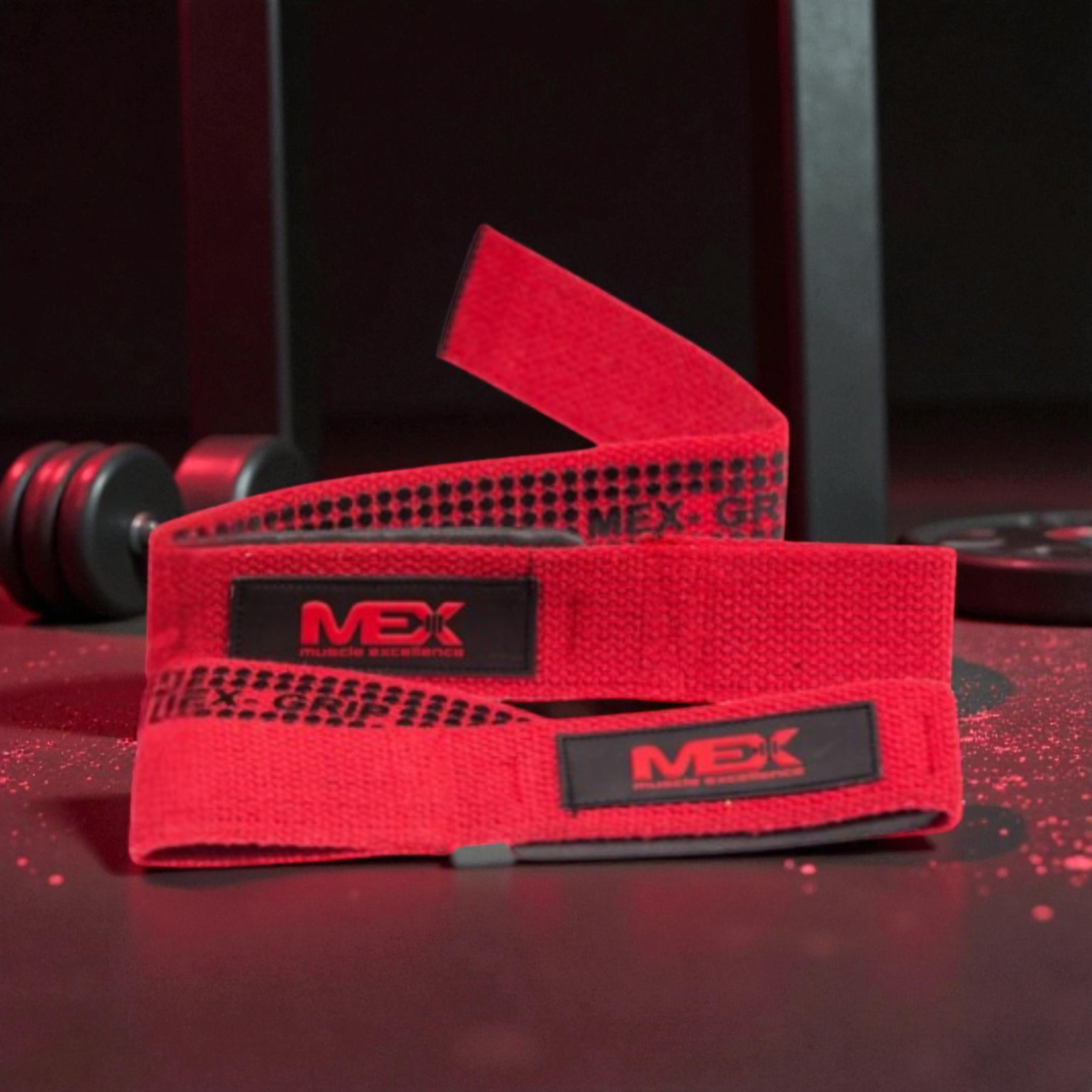 MEX NUTRITION - Sangles de levage - Rouge